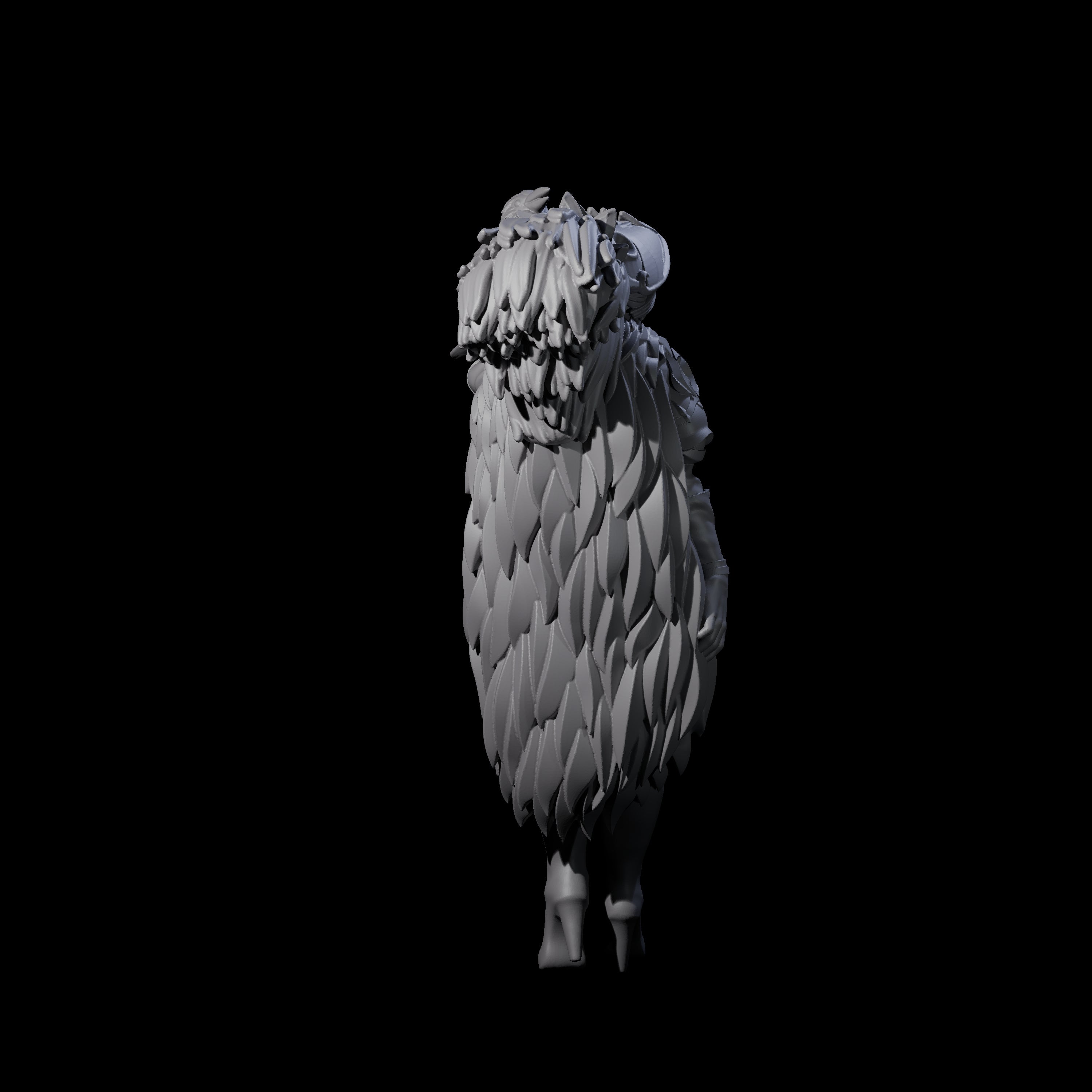 Dragon Guard Keeper of the Ravens Miniature for Dungeons and Dragons, Pathfinder or other TTRPGs