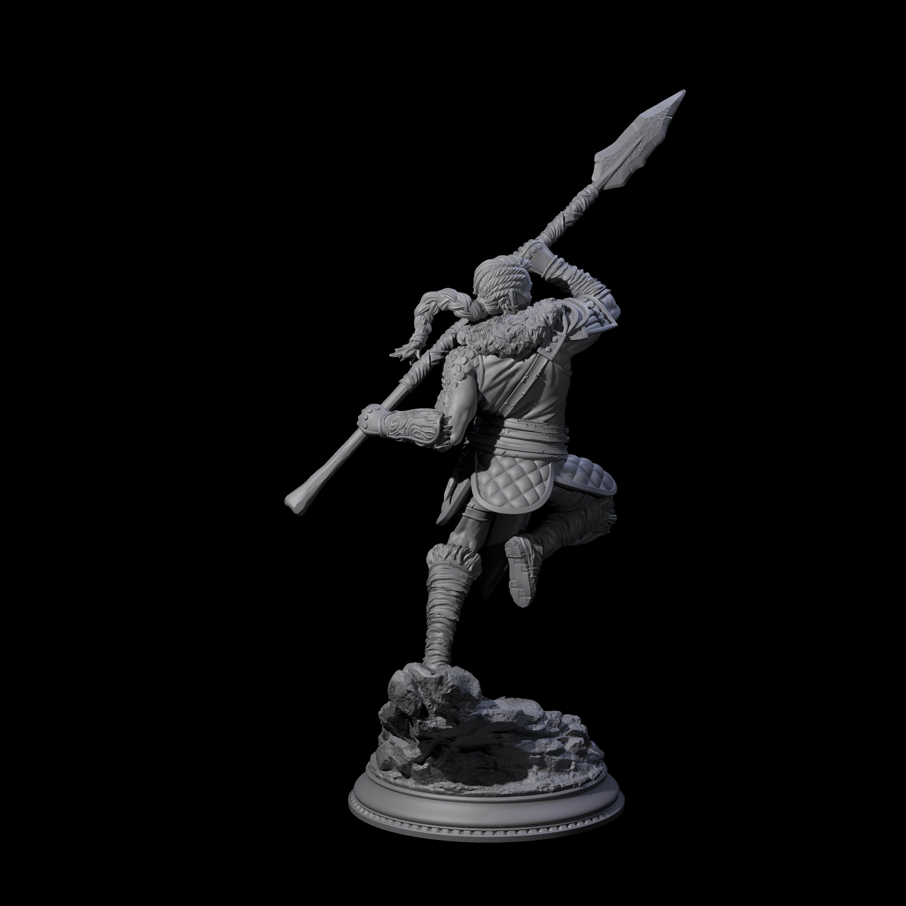 Dragon Marked Barbarian Miniature for Dungeons and Dragons, Pathfinder or other TTRPGs