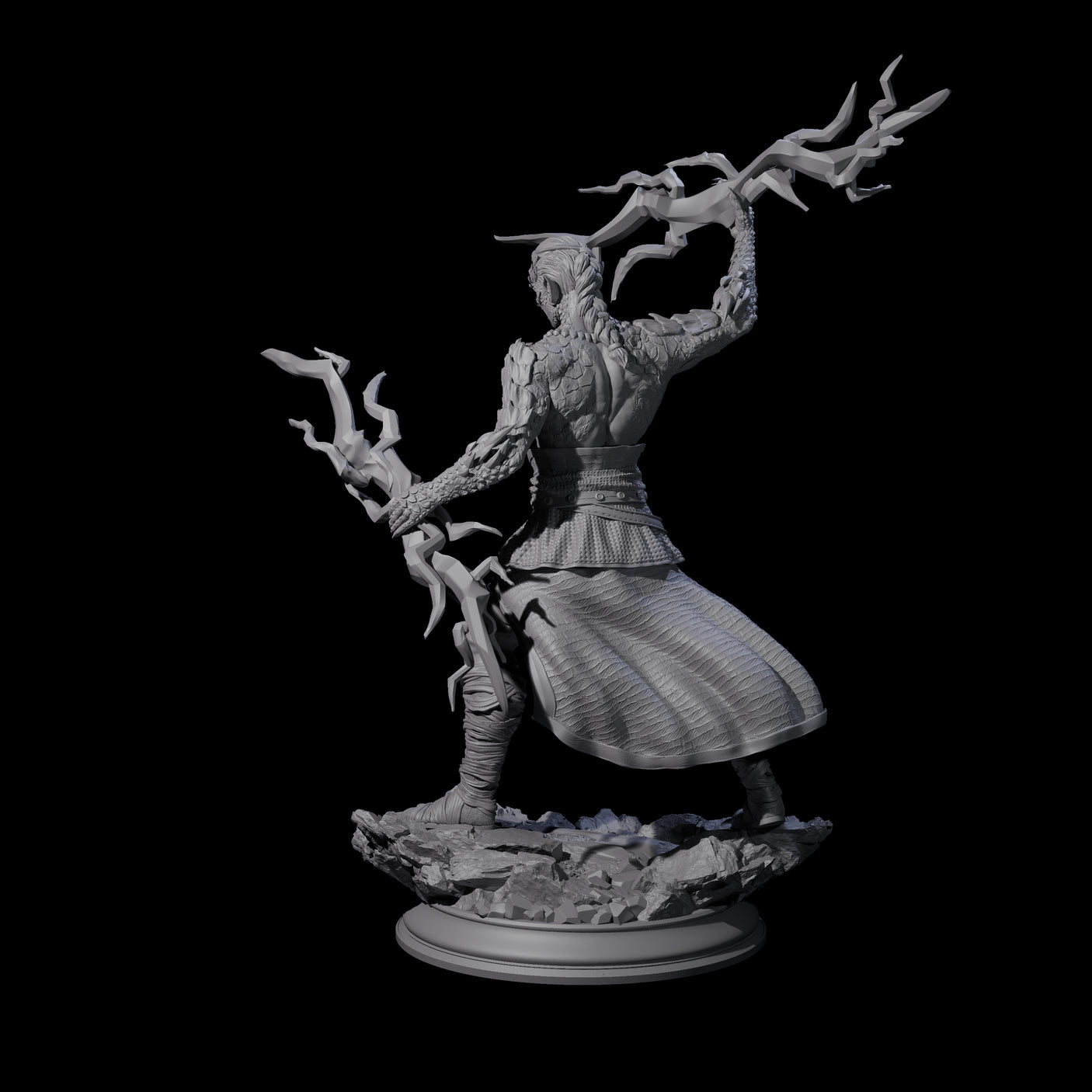 Dragon Marked Sorcerer Miniature for Dungeons and Dragons, Pathfinder or other TTRPGs