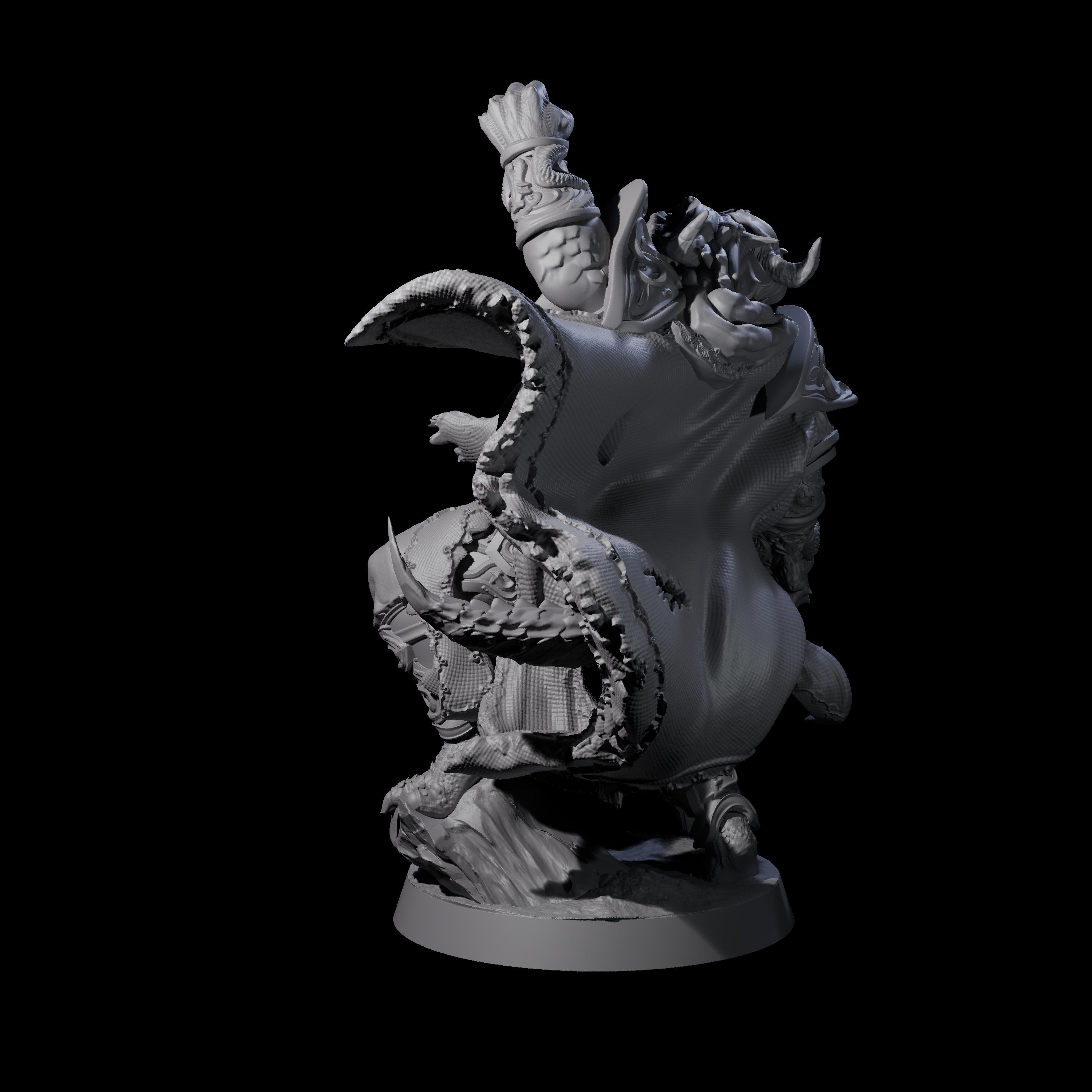 Dragon Oath Paladin Miniature for Dungeons and Dragons, Pathfinder or other TTRPGs