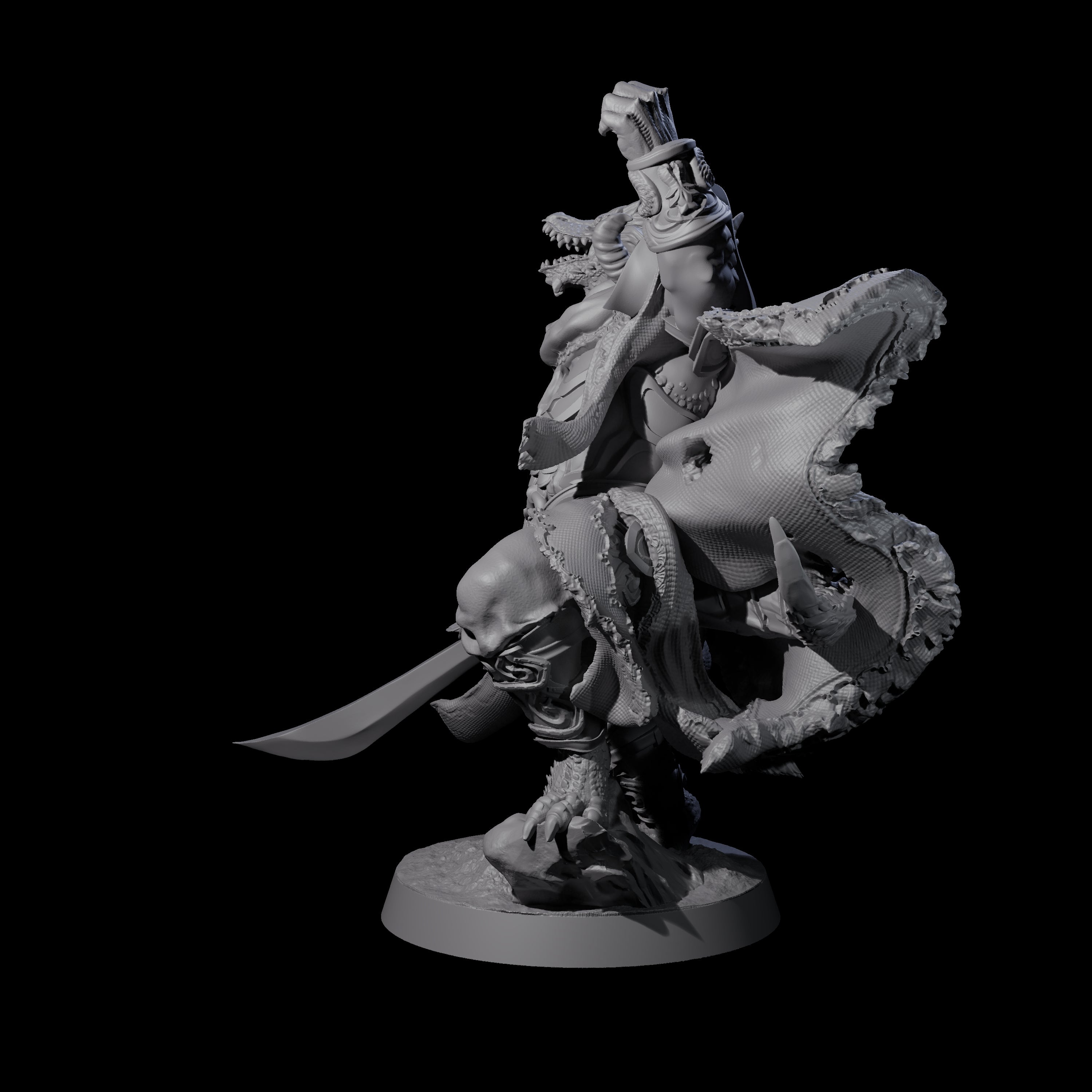 Dragon Oath Paladin Miniature for Dungeons and Dragons, Pathfinder or other TTRPGs