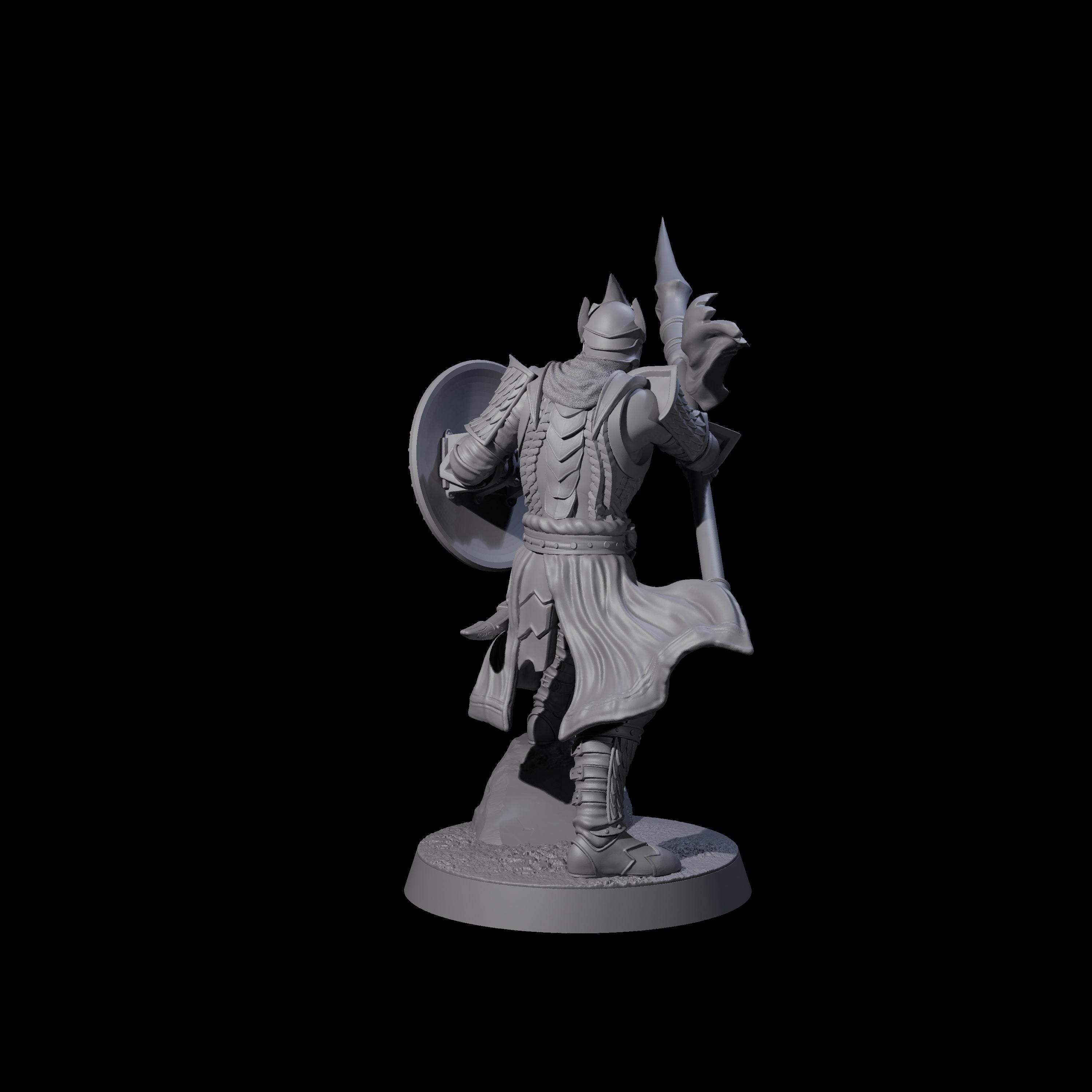 Dragon Spearman D Miniature for Dungeons and Dragons, Pathfinder or other TTRPGs