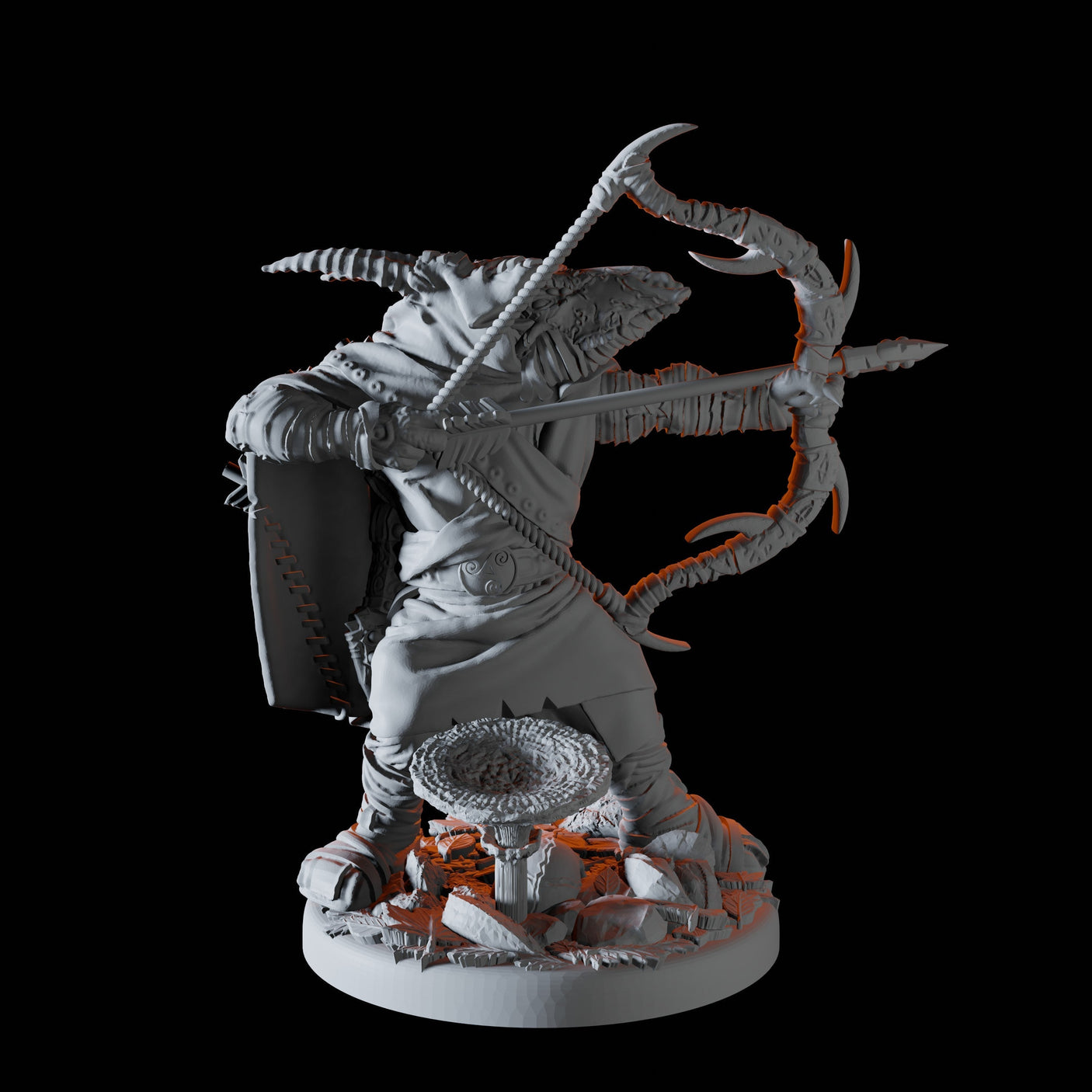 Dragonborn Rogue Miniature for Dungeons and Dragons, Pathfinder or other TTRPGs