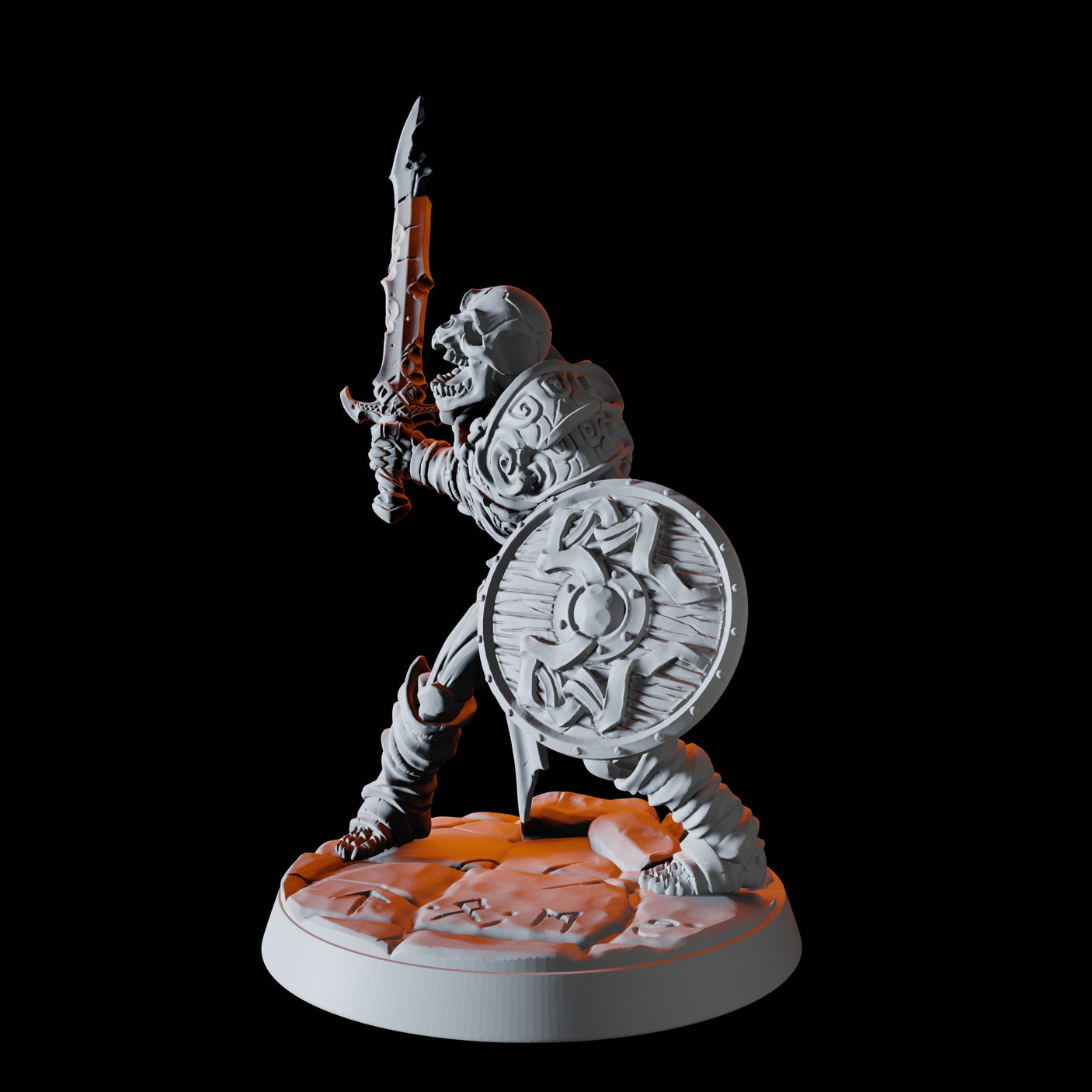 Draugr Warrior A Miniature for Dungeons and Dragons, Pathfinder or other TTRPGs