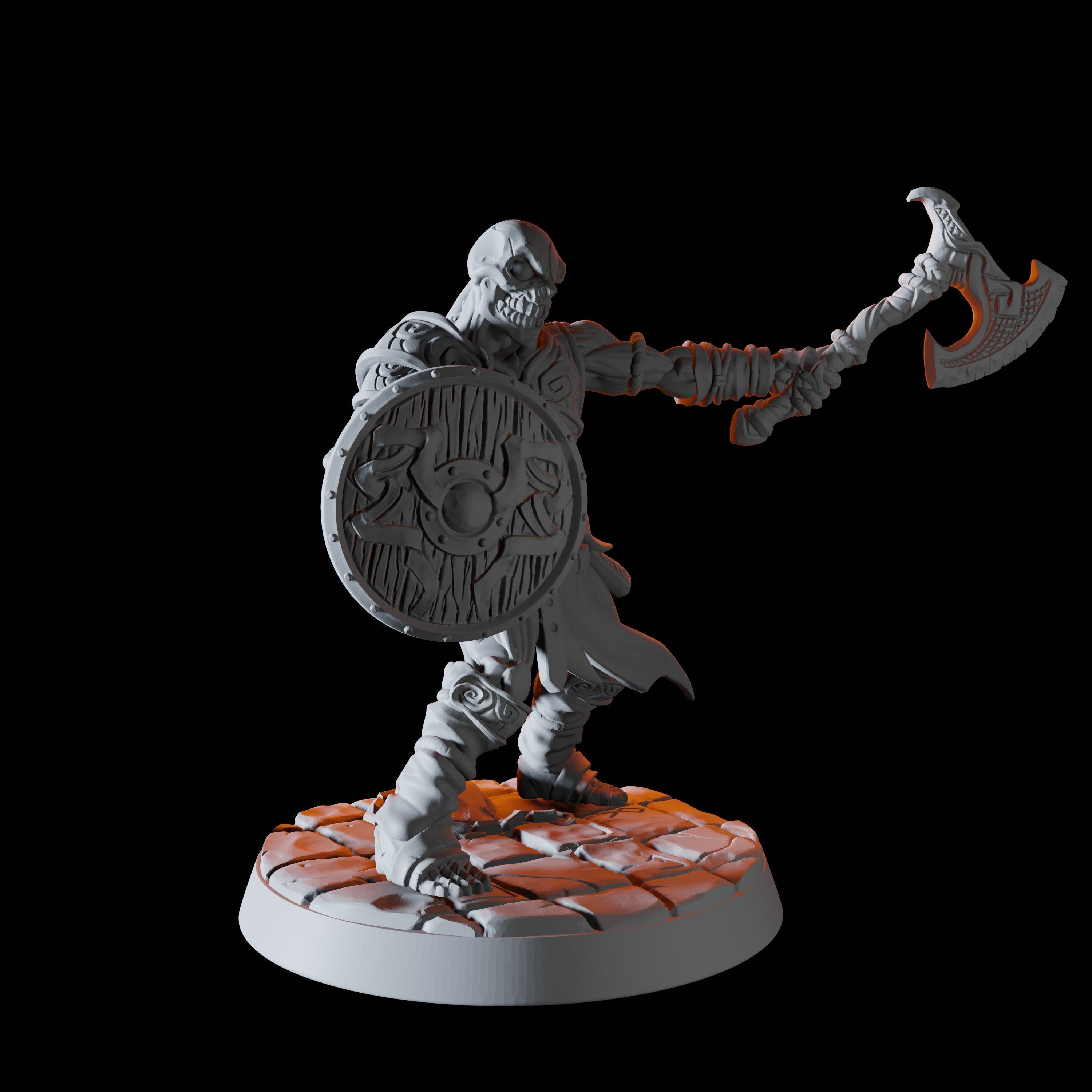 Draugr Warrior B Miniature for Dungeons and Dragons, Pathfinder or other TTRPGs