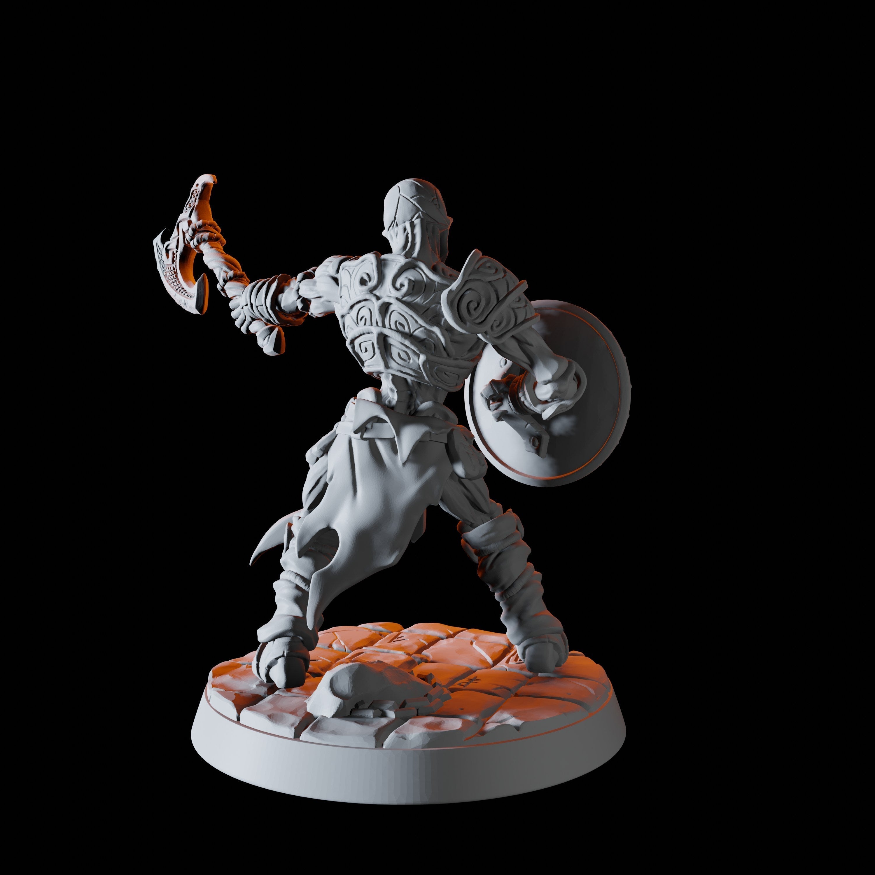 Draugr Warrior B Miniature for Dungeons and Dragons, Pathfinder or other TTRPGs