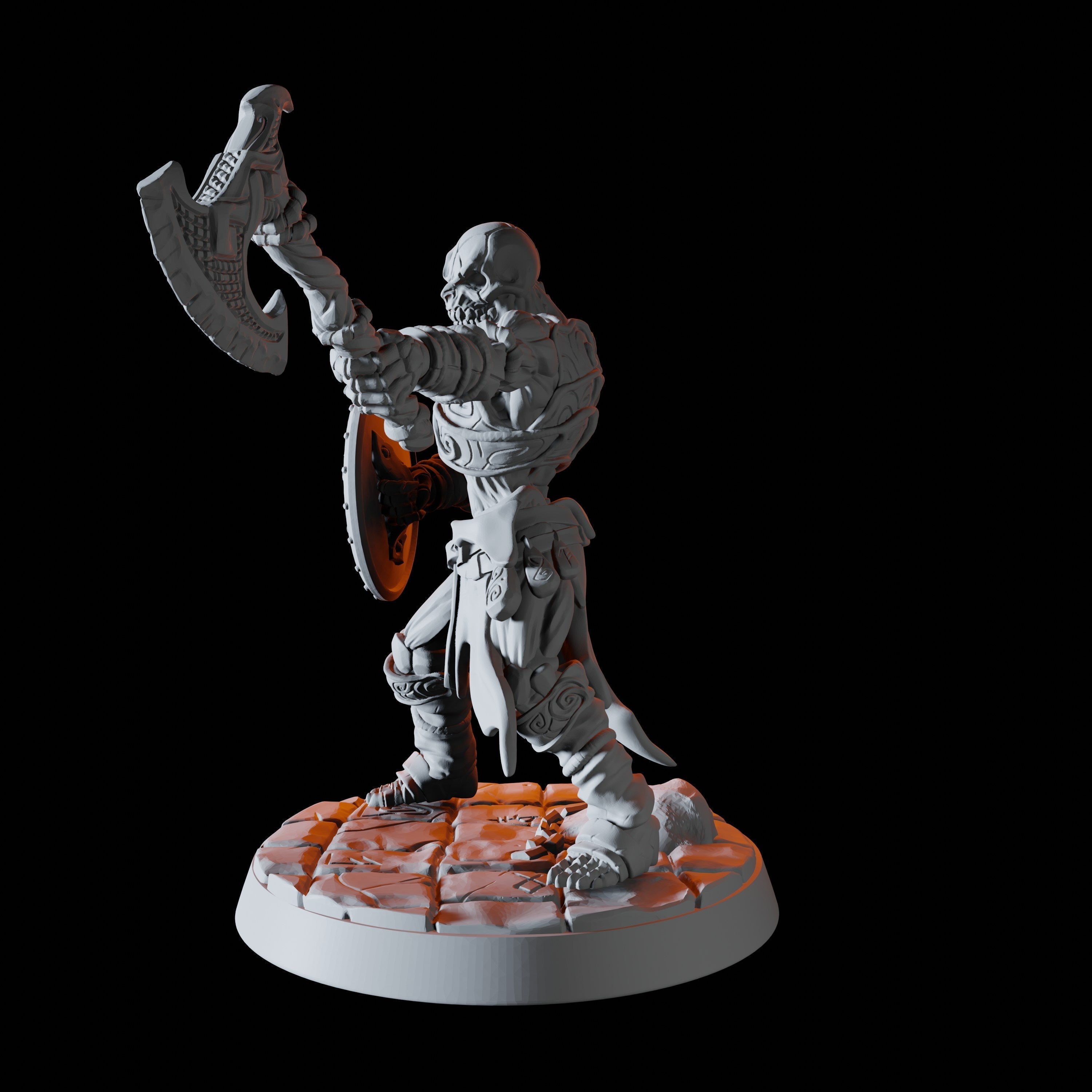 Draugr Warrior B Miniature for Dungeons and Dragons, Pathfinder or other TTRPGs