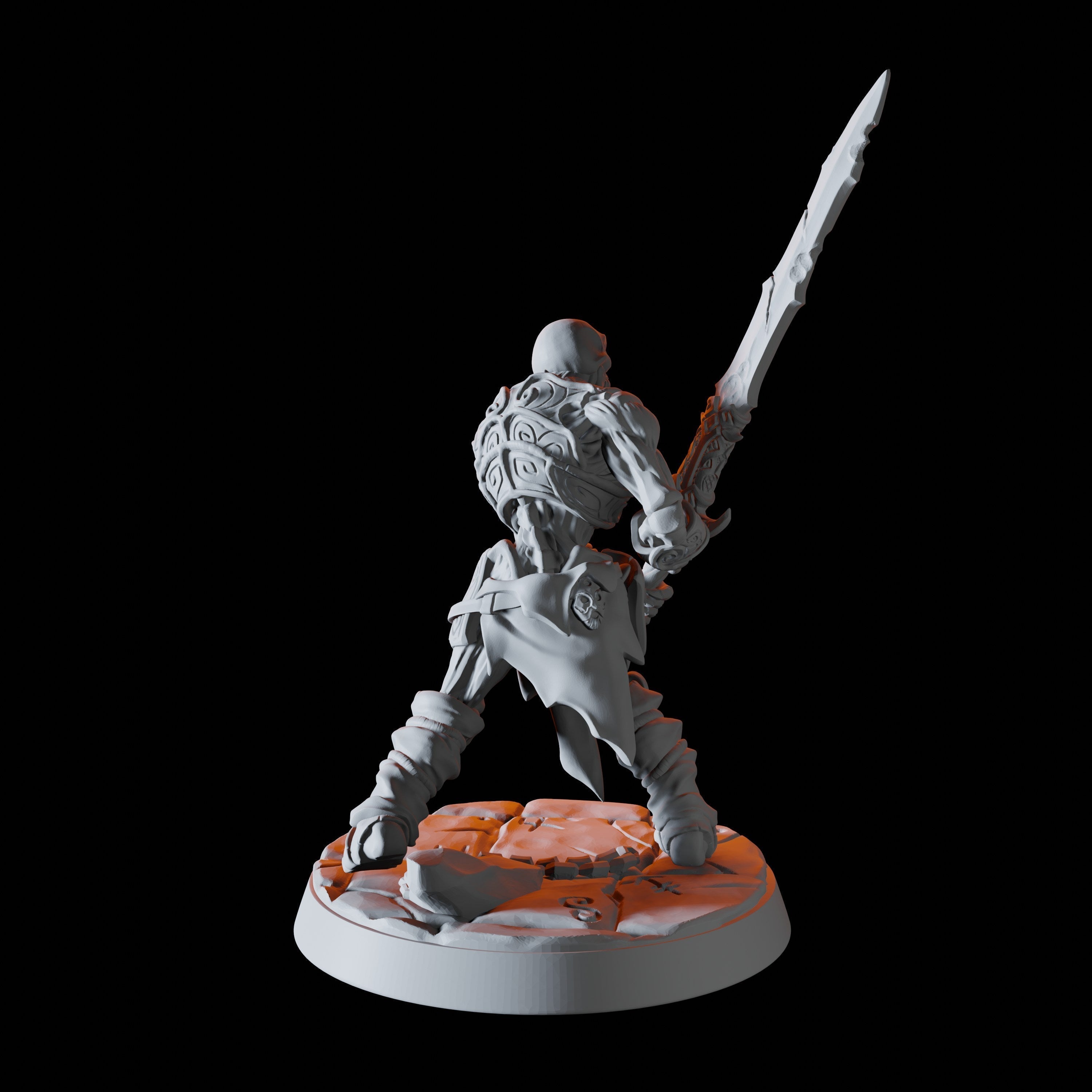 Draugr Warrior D Miniature for Dungeons and Dragons, Pathfinder or other TTRPGs