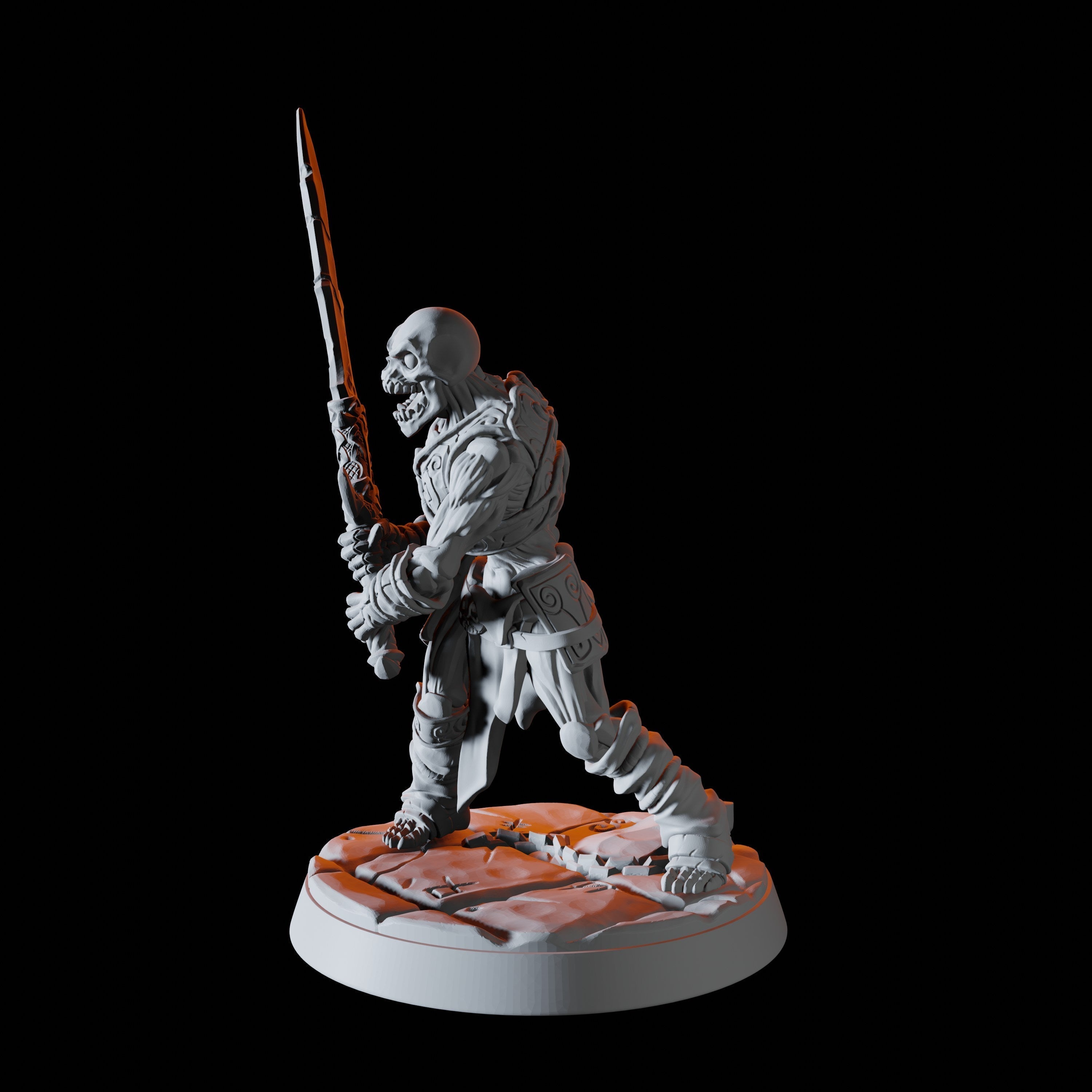 Draugr Warrior D Miniature for Dungeons and Dragons, Pathfinder or other TTRPGs