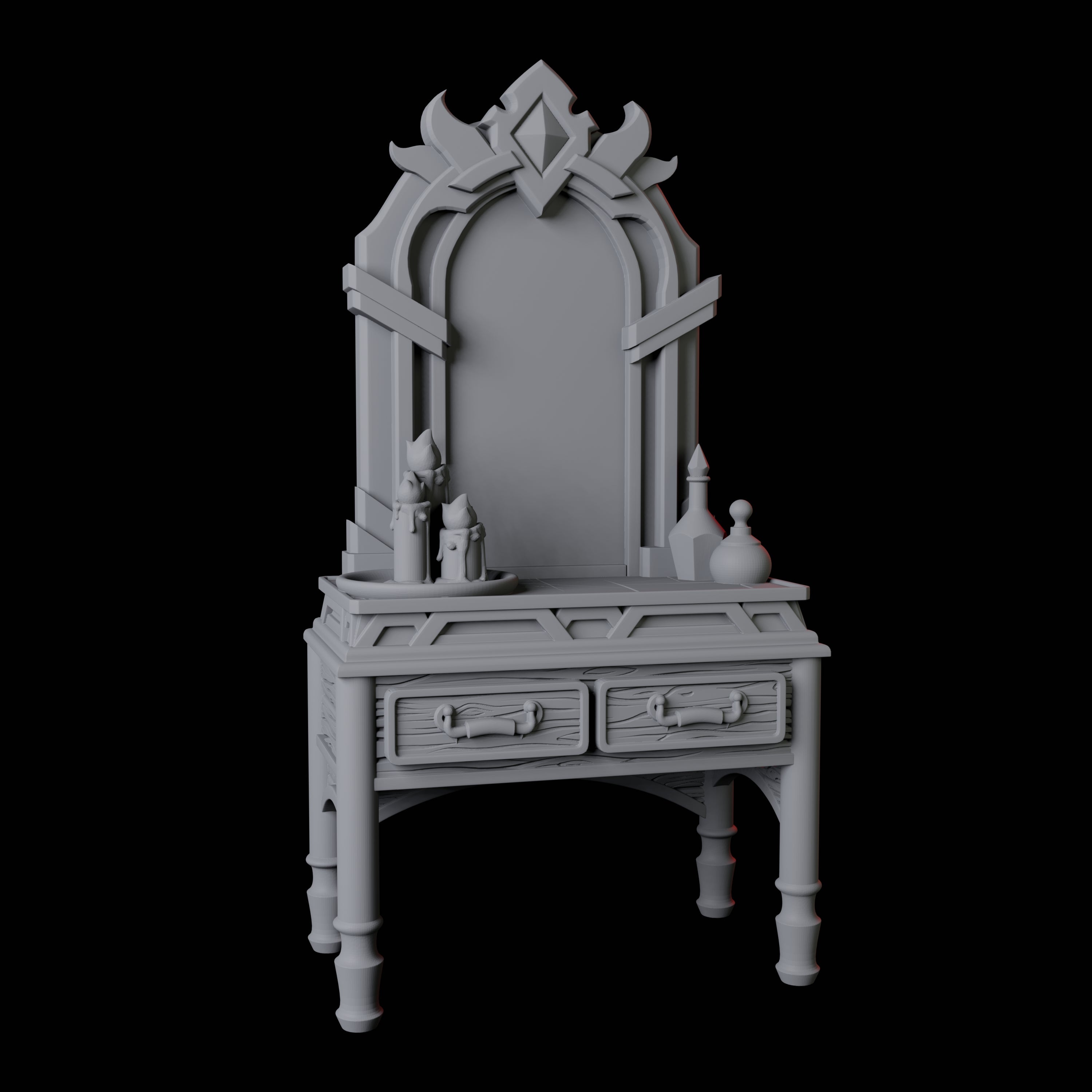 Dressing Table Miniature for Dungeons and Dragons, Pathfinder or other TTRPGs