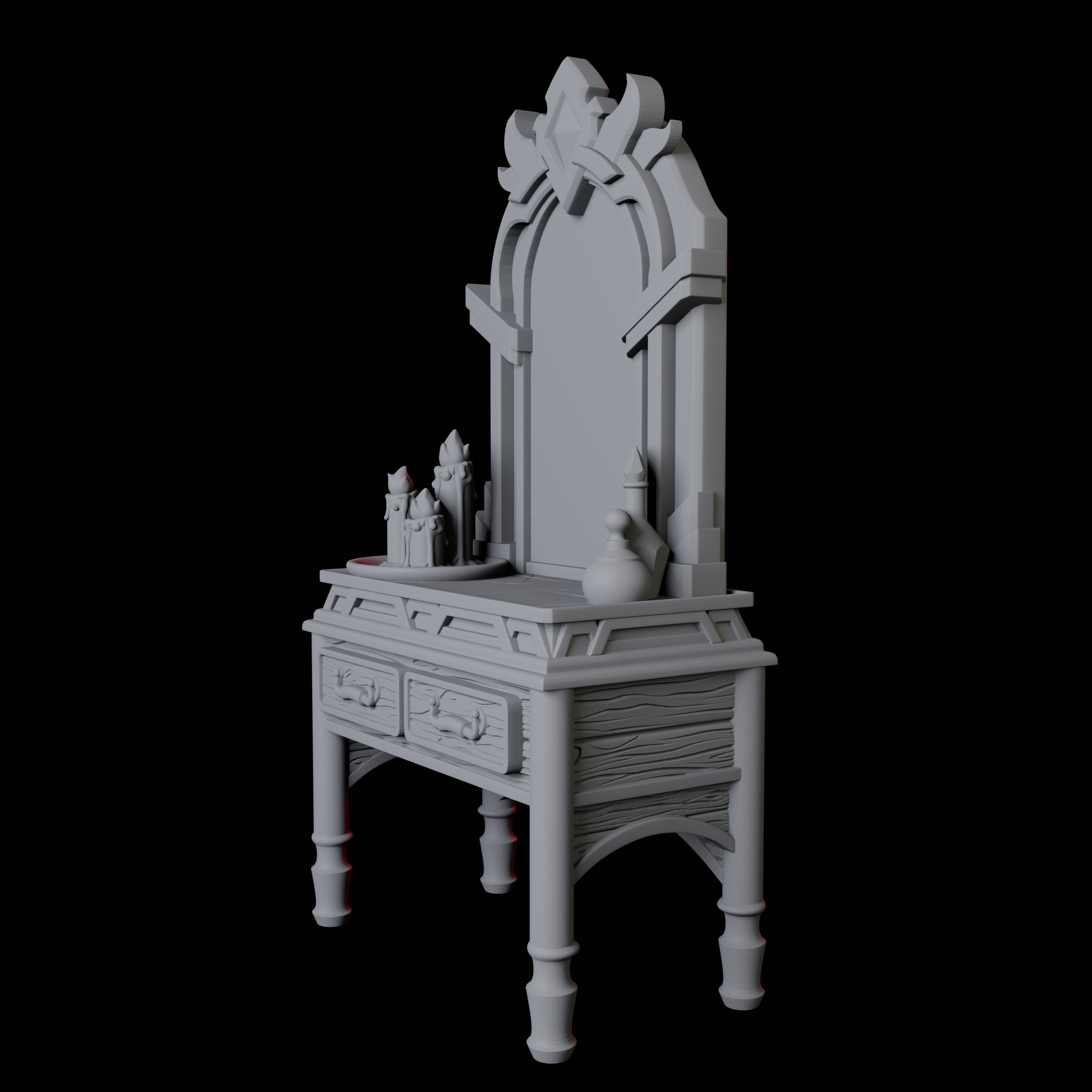 Dressing Table Miniature for Dungeons and Dragons, Pathfinder or other TTRPGs