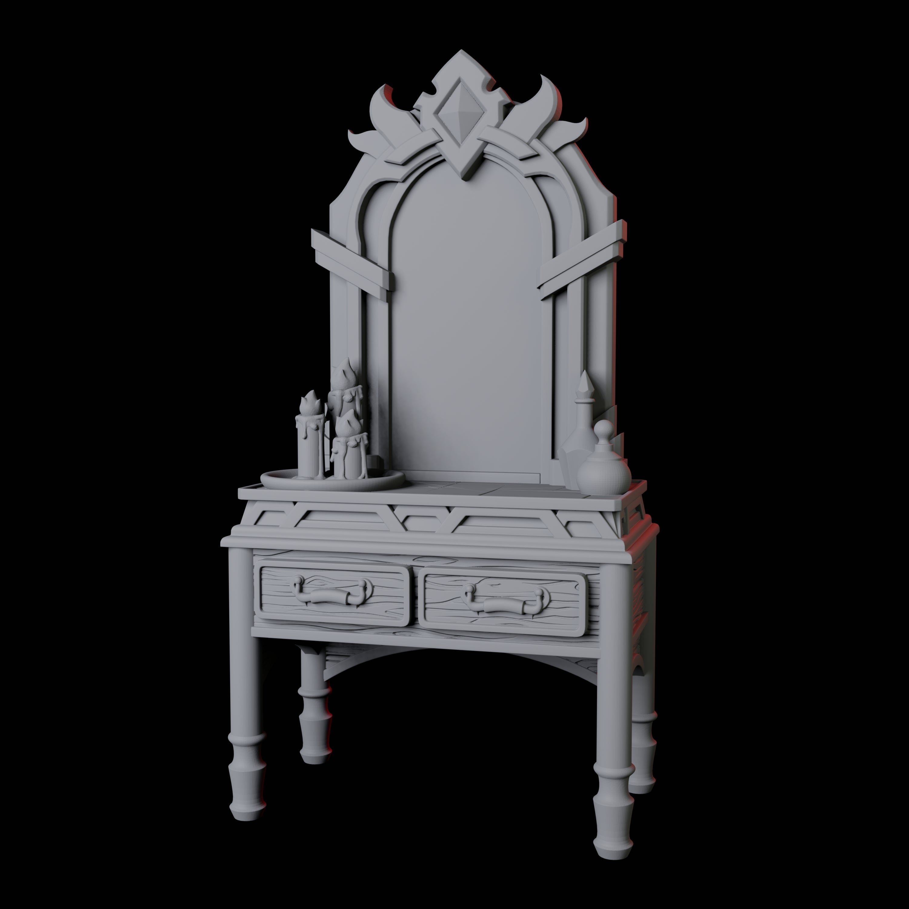 Dressing Table Miniature for Dungeons and Dragons, Pathfinder or other TTRPGs