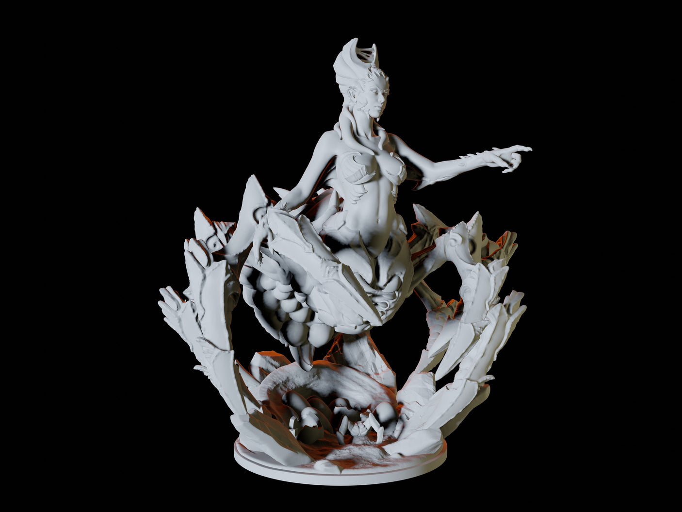 Drider Miniature for Dungeons and Dragons, Pathfinder or other TTRPGs