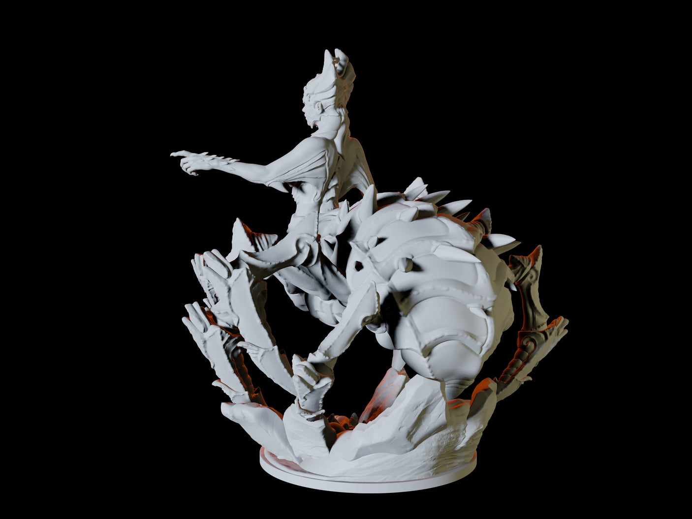 Drider Miniature for Dungeons and Dragons, Pathfinder or other TTRPGs