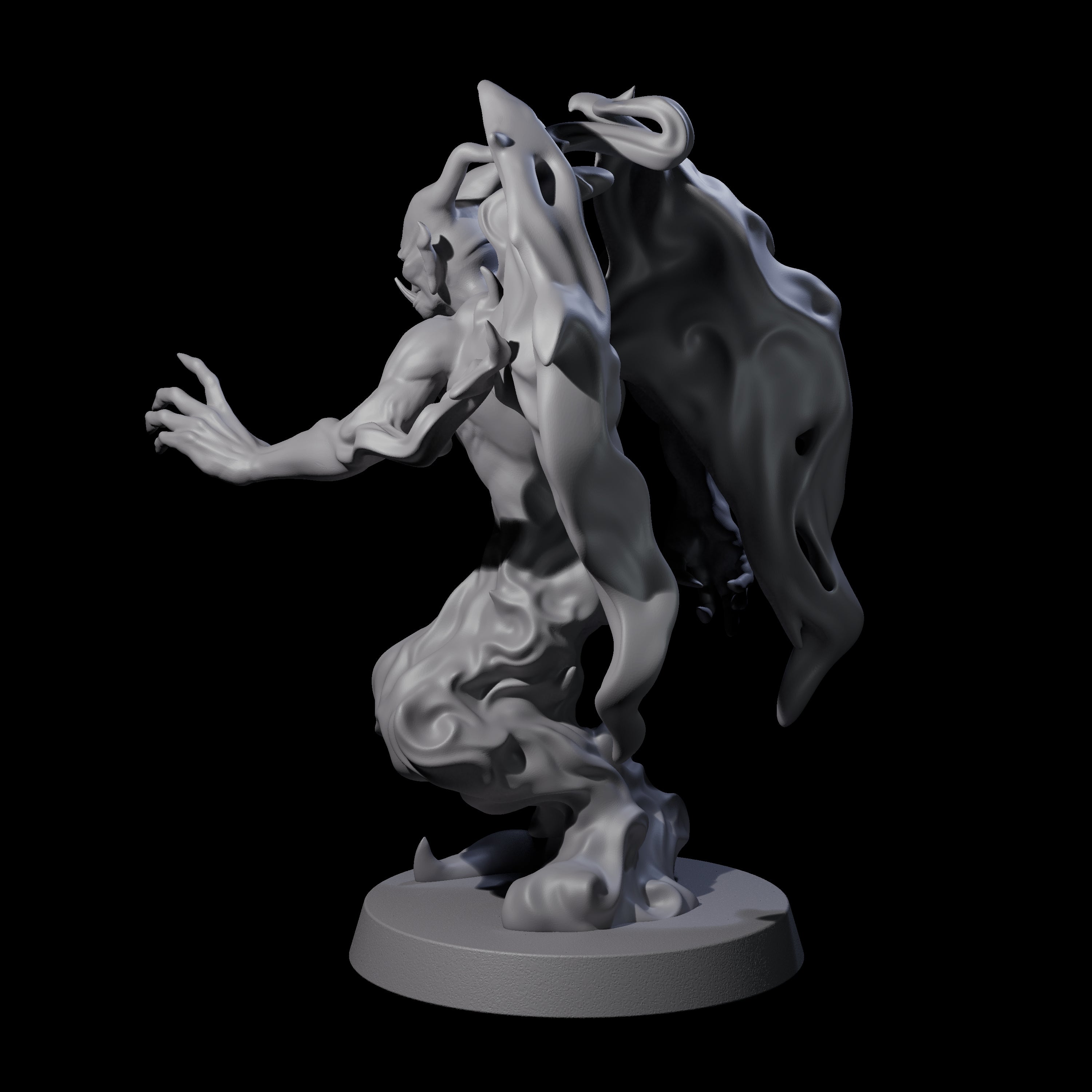Drifting Shadowdemon A Miniature for Dungeons and Dragons, Pathfinder or other TTRPGs