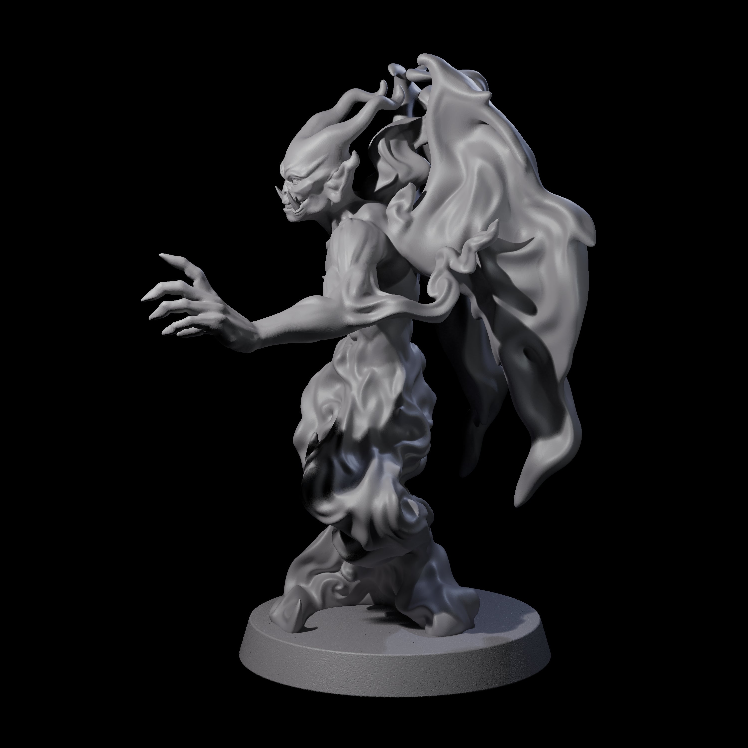 Drifting Shadowdemon A Miniature for Dungeons and Dragons, Pathfinder or other TTRPGs