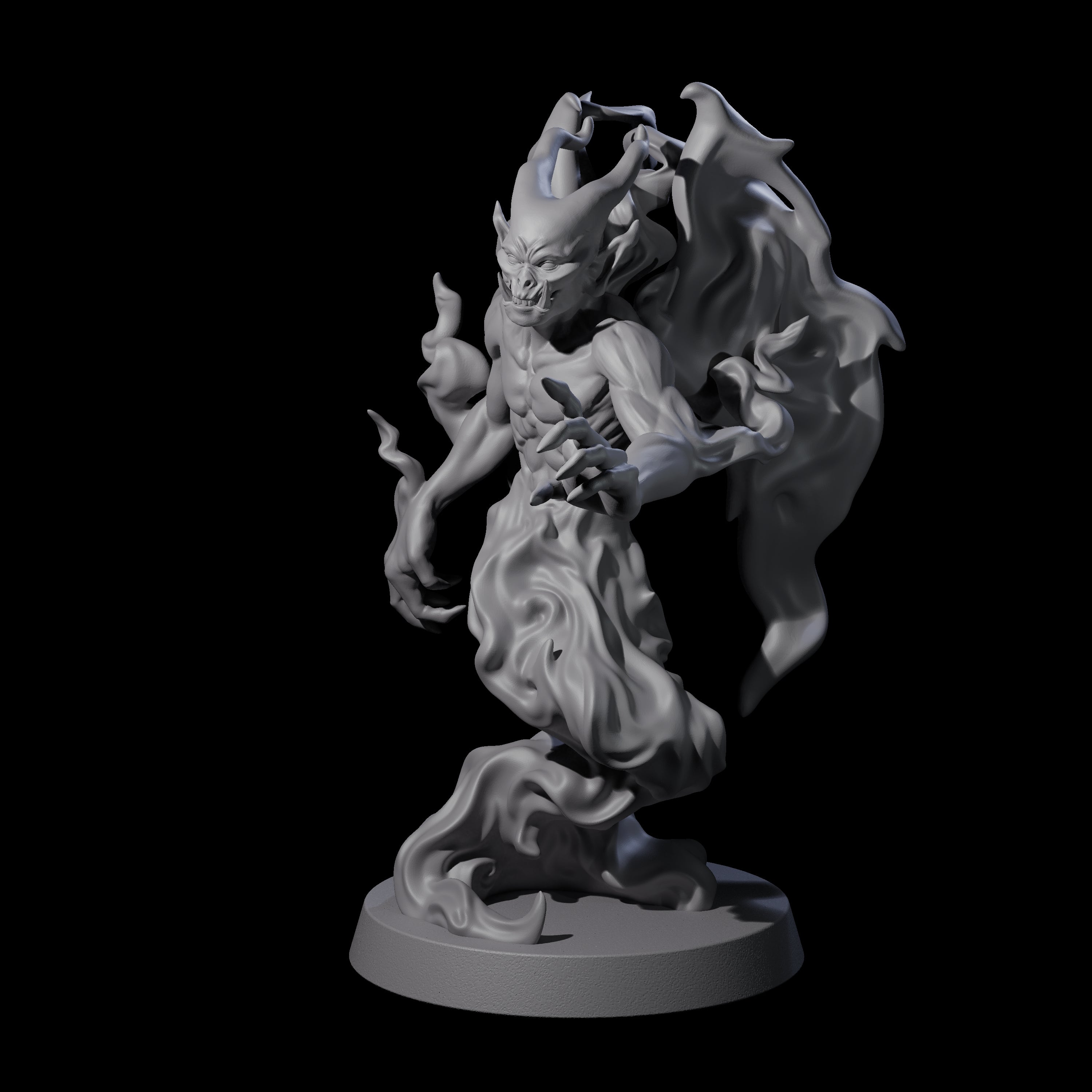 Drifting Shadowdemon A Miniature for Dungeons and Dragons, Pathfinder or other TTRPGs