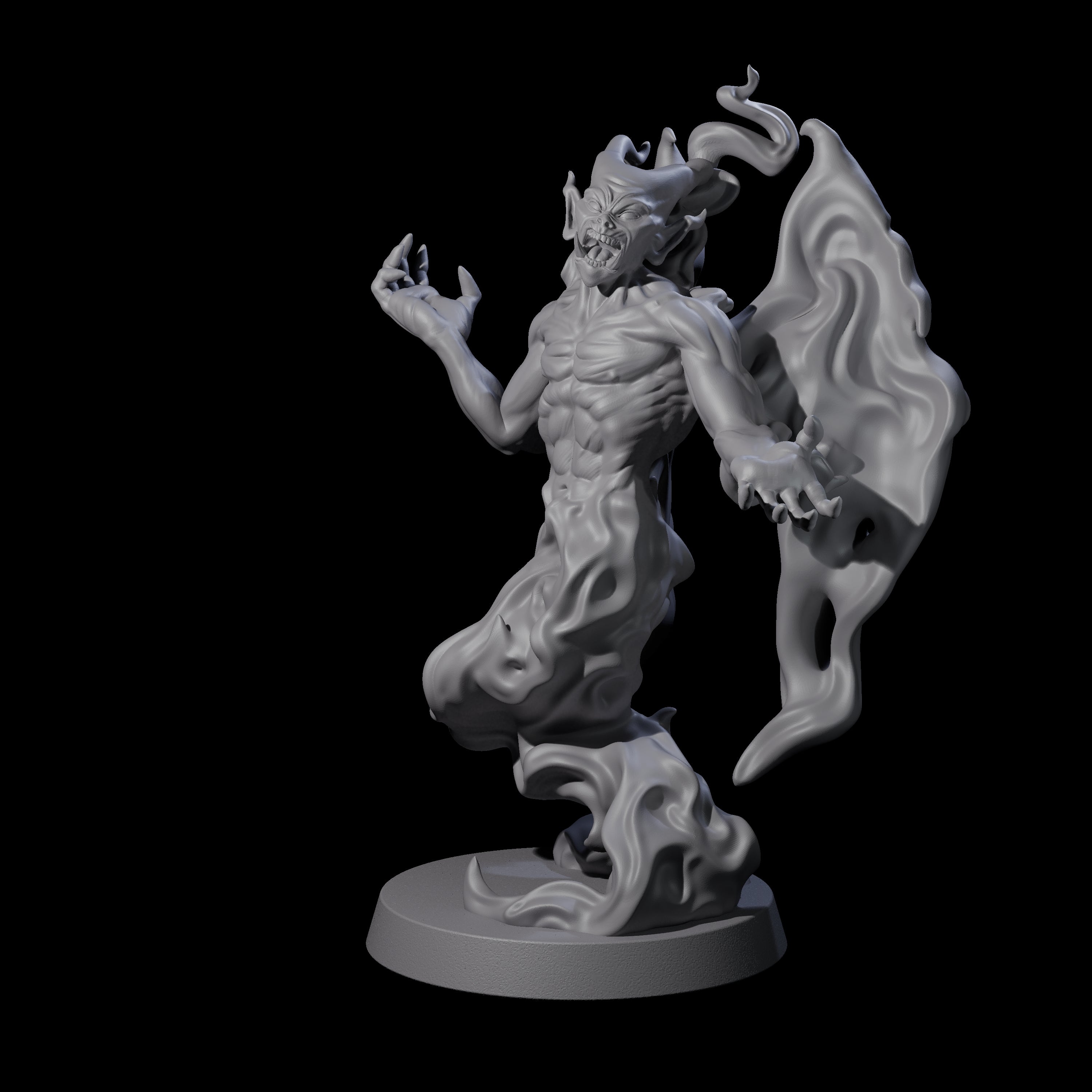 Drifting Shadowdemon B Miniature for Dungeons and Dragons, Pathfinder or other TTRPGs