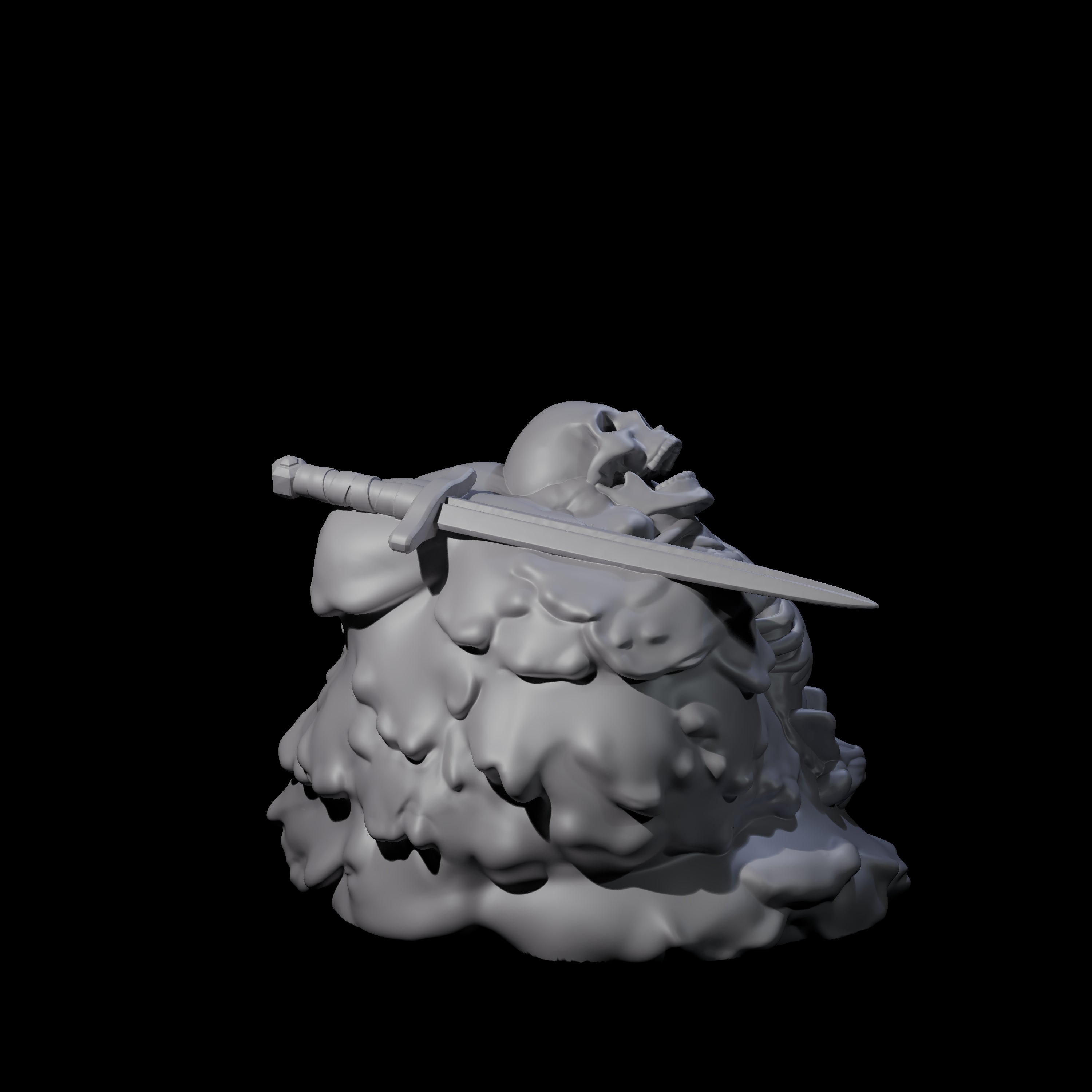 Dripping Gelatinous Mound Miniature for Dungeons and Dragons, Pathfinder or other TTRPGs