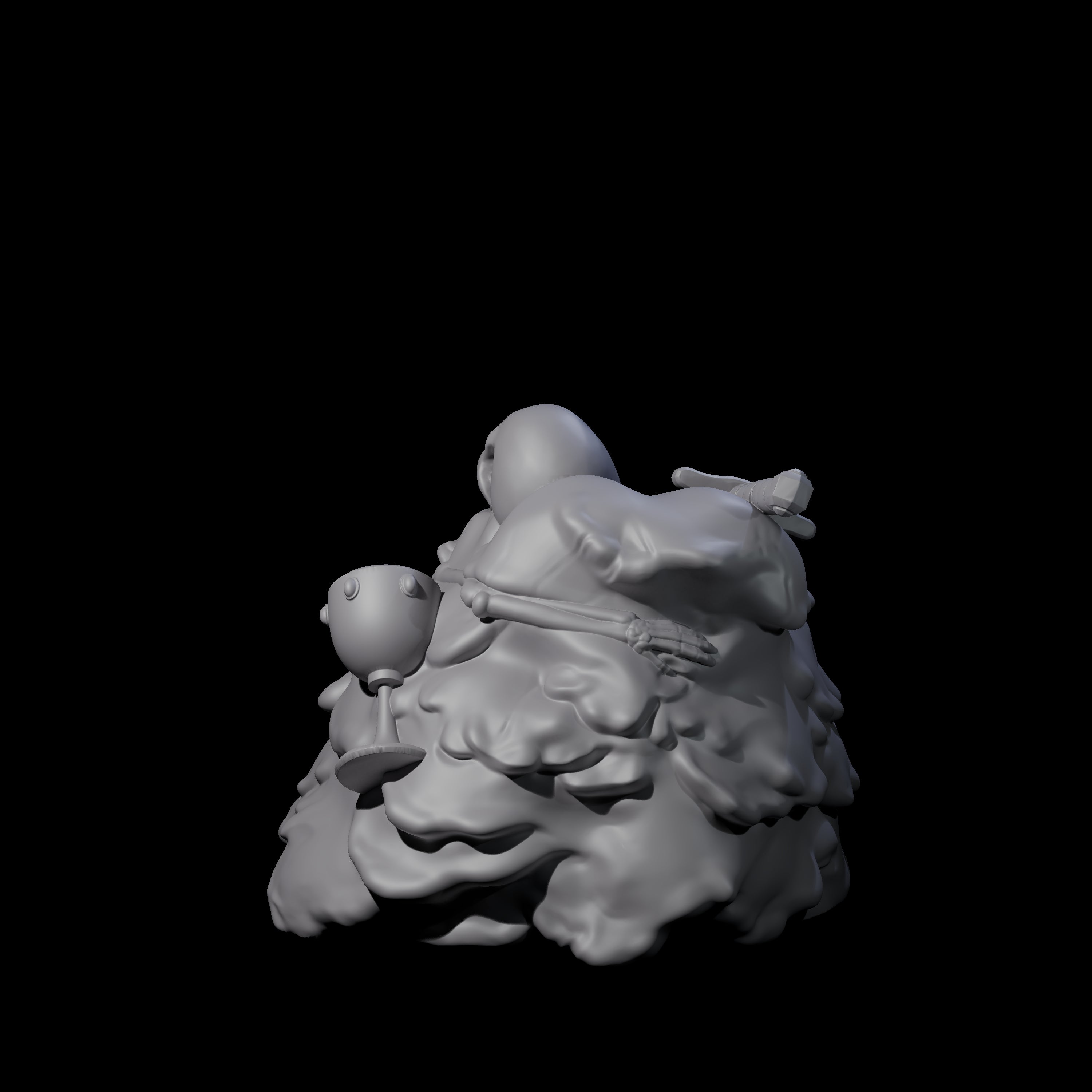 Dripping Gelatinous Mound Miniature for Dungeons and Dragons, Pathfinder or other TTRPGs