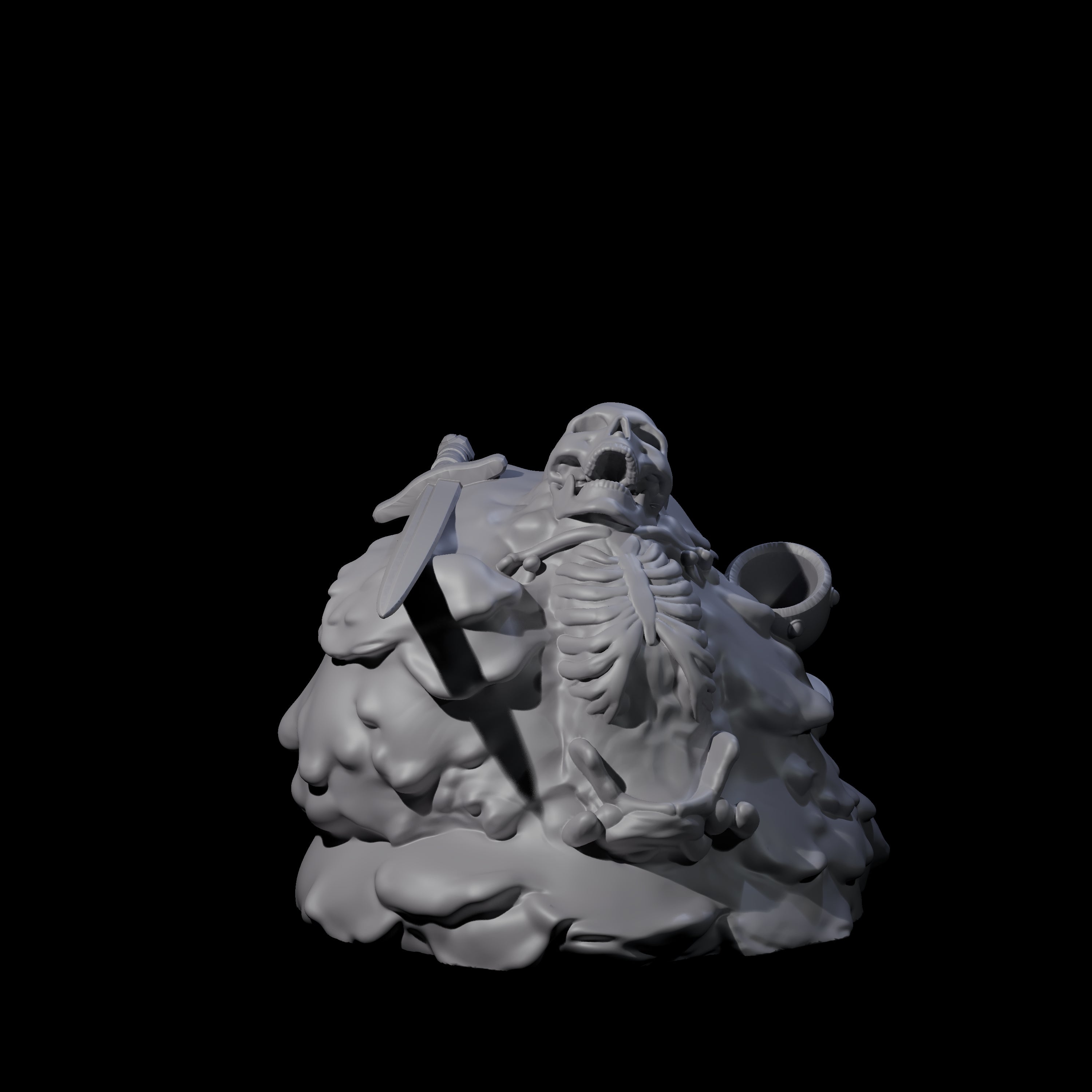 Dripping Gelatinous Mound Miniature for Dungeons and Dragons, Pathfinder or other TTRPGs