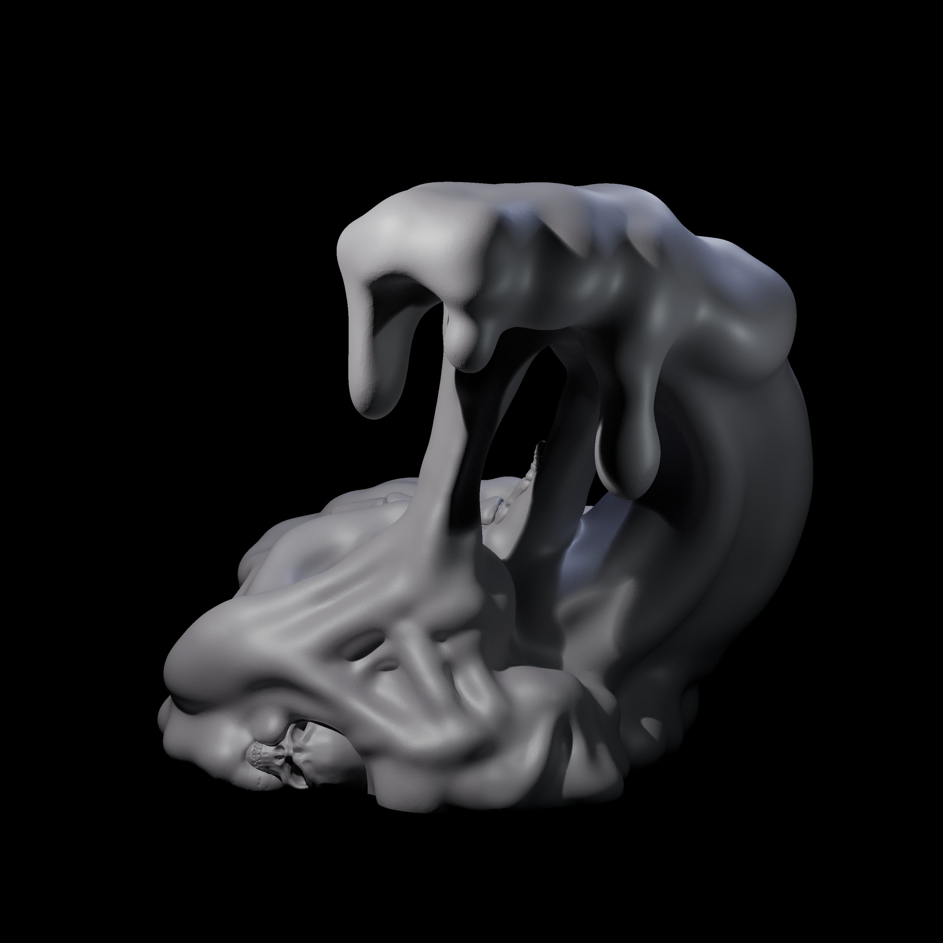 Dripping Ochre Jelly Miniature for Dungeons and Dragons, Pathfinder or other TTRPGs