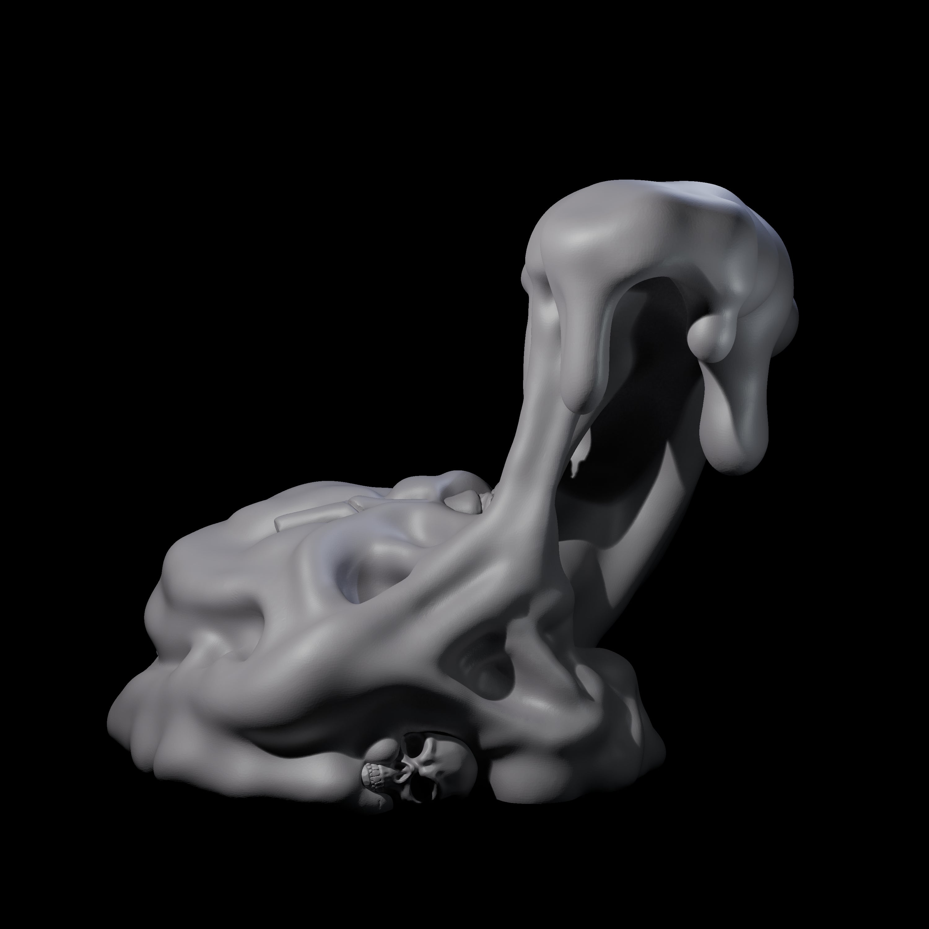 Dripping Ochre Jelly Miniature for Dungeons and Dragons, Pathfinder or other TTRPGs