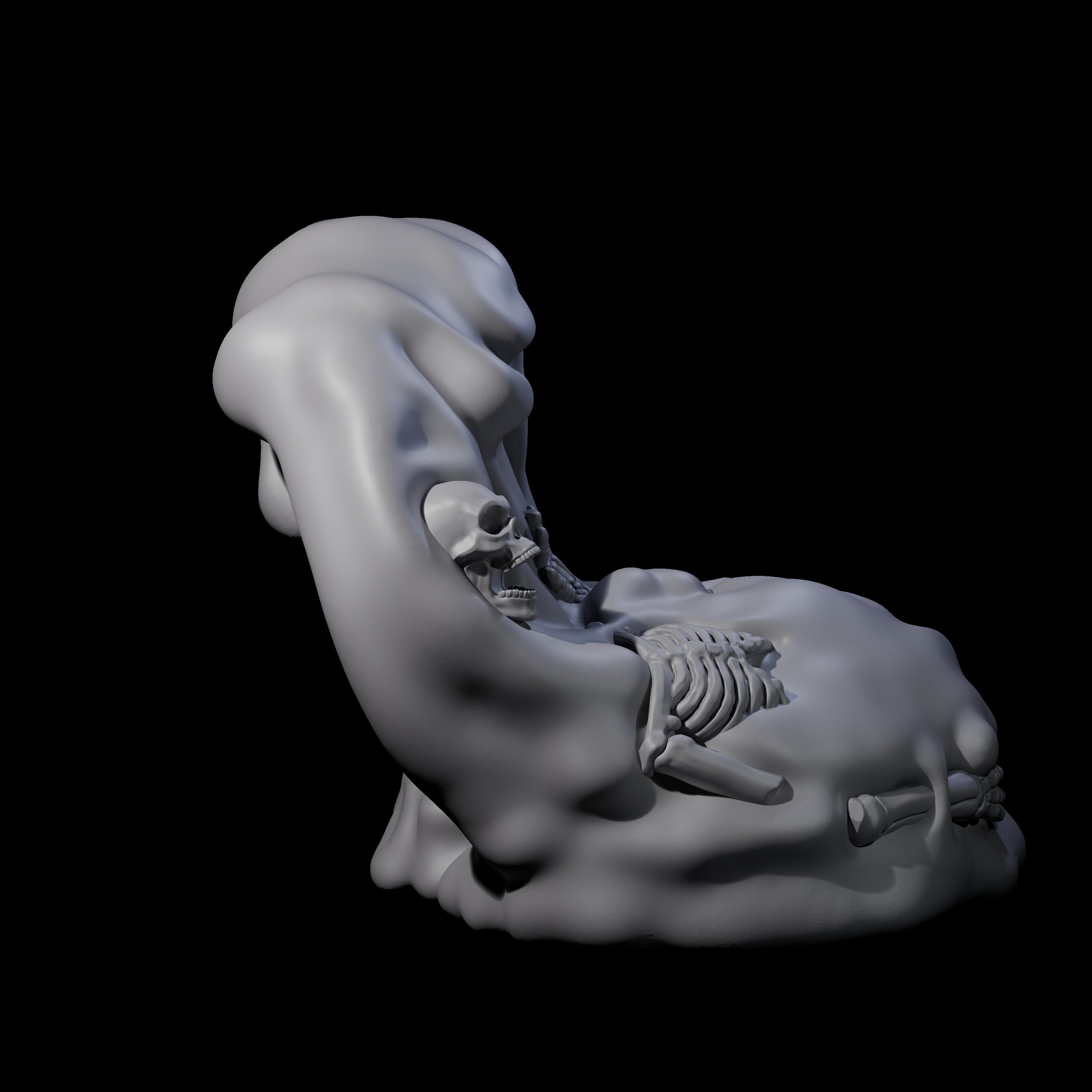 Dripping Ochre Jelly Miniature for Dungeons and Dragons, Pathfinder or other TTRPGs