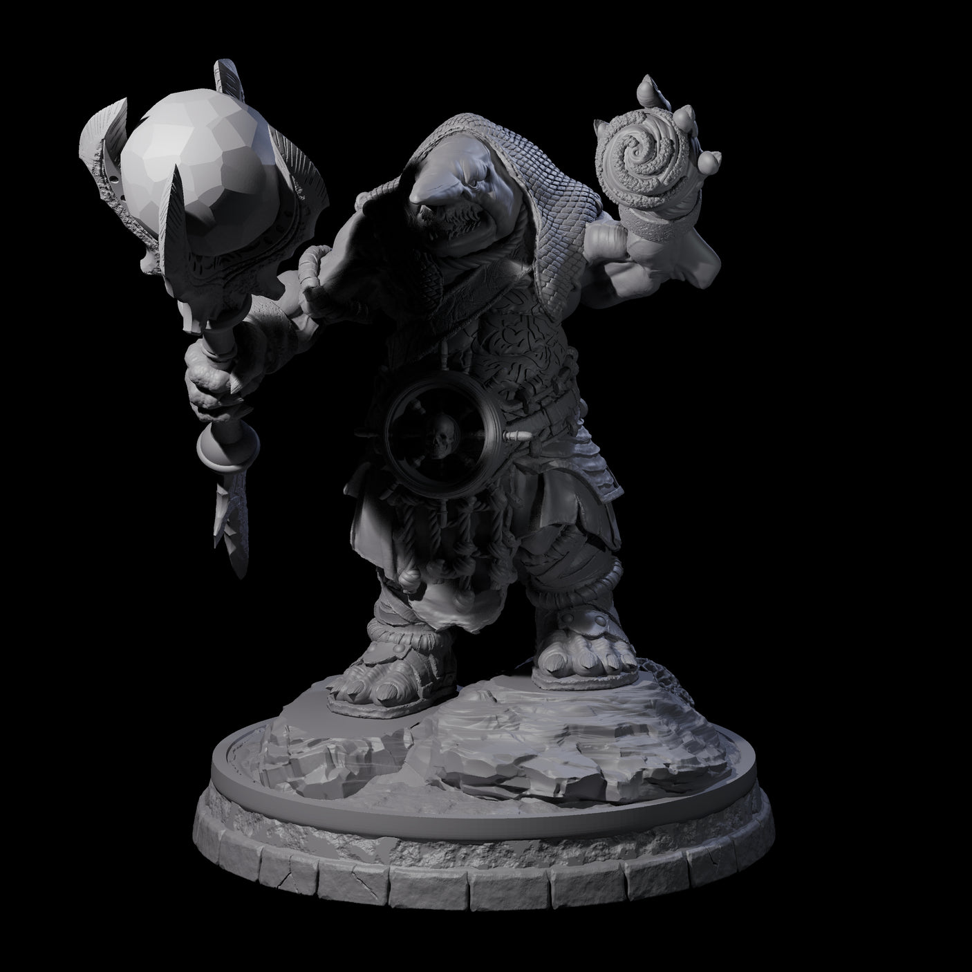 Dripping Sharkin A Miniature for Dungeons and Dragons, Pathfinder or other TTRPGs