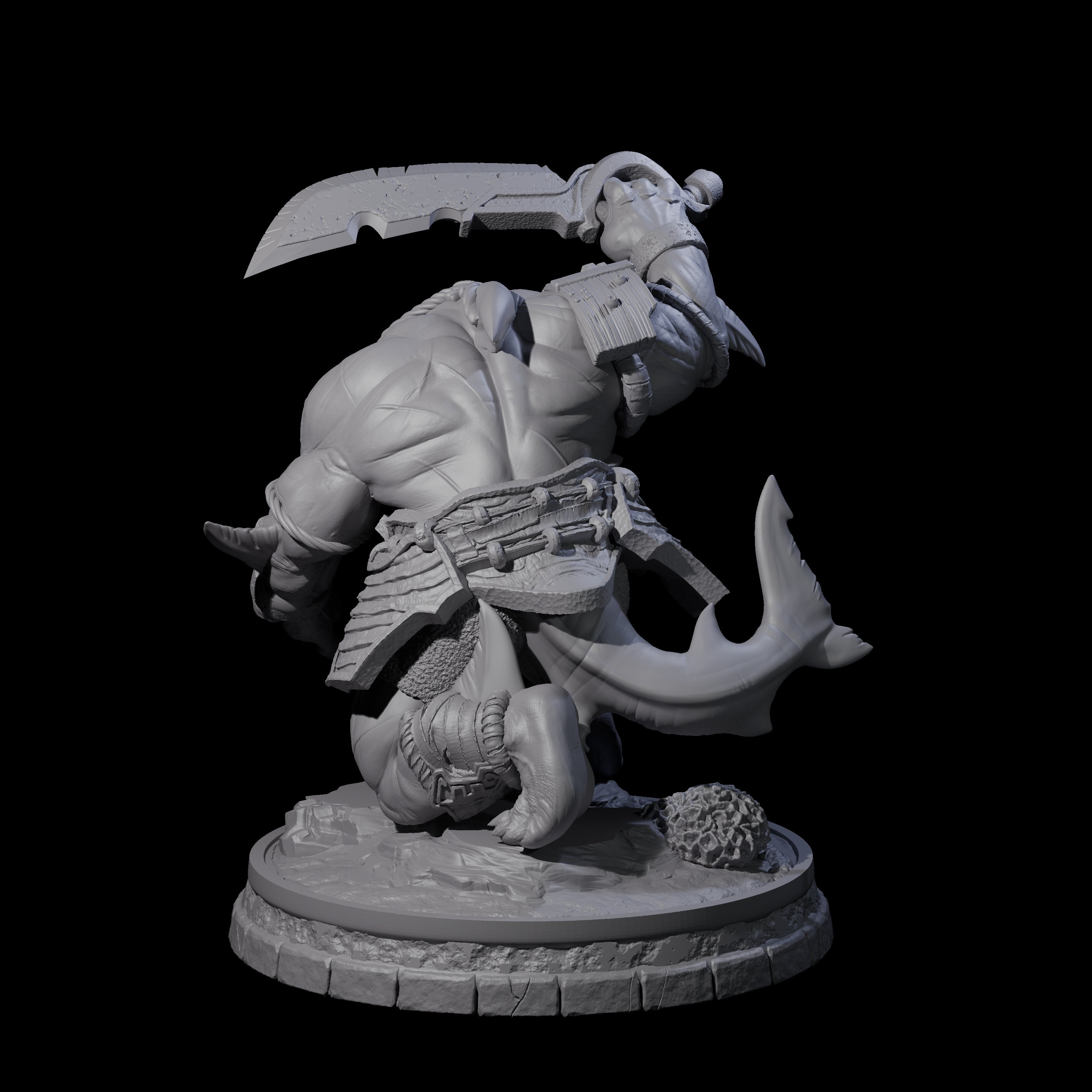 Dripping Sharkin C Miniature for Dungeons and Dragons, Pathfinder or other TTRPGs