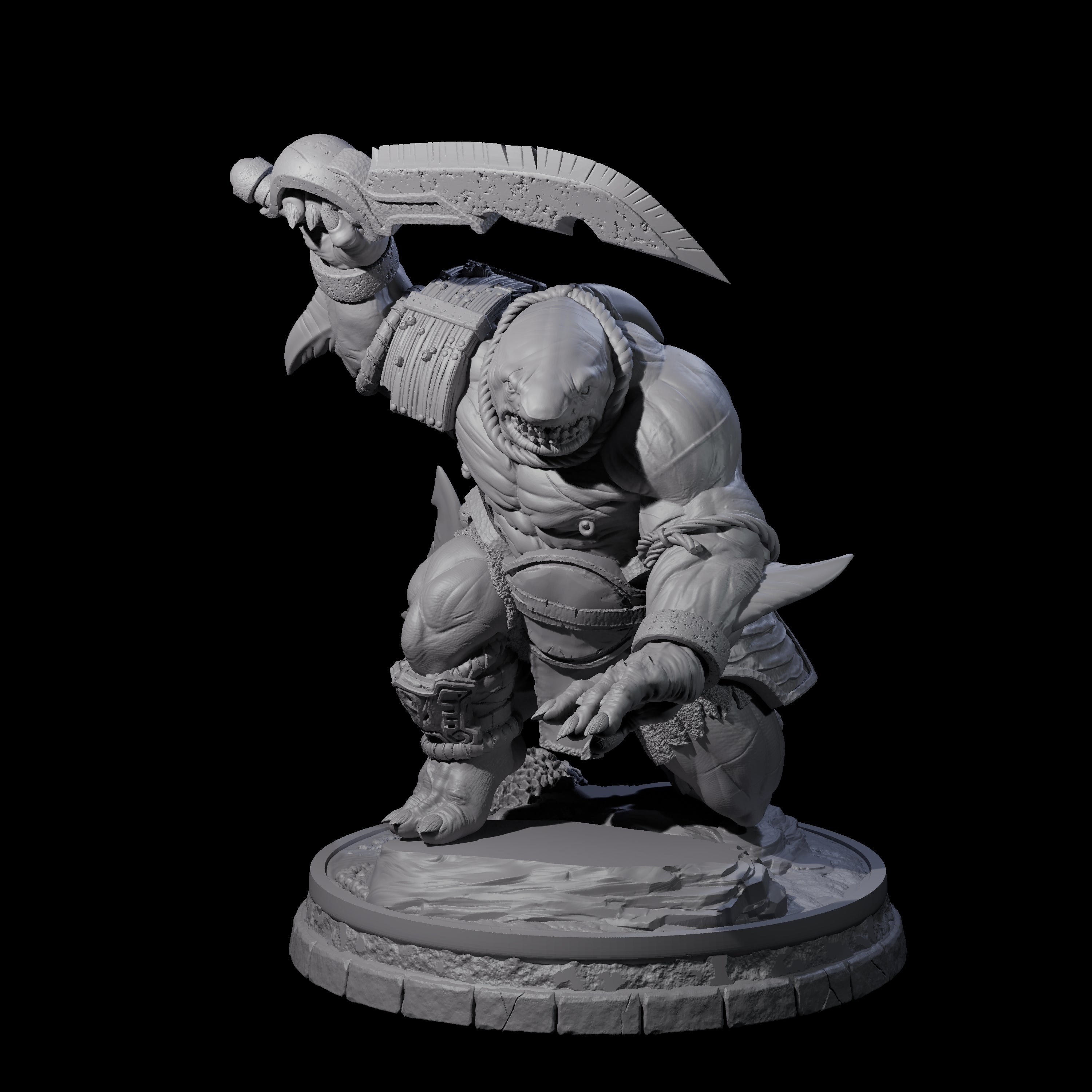 Dripping Sharkin C Miniature for Dungeons and Dragons, Pathfinder or other TTRPGs