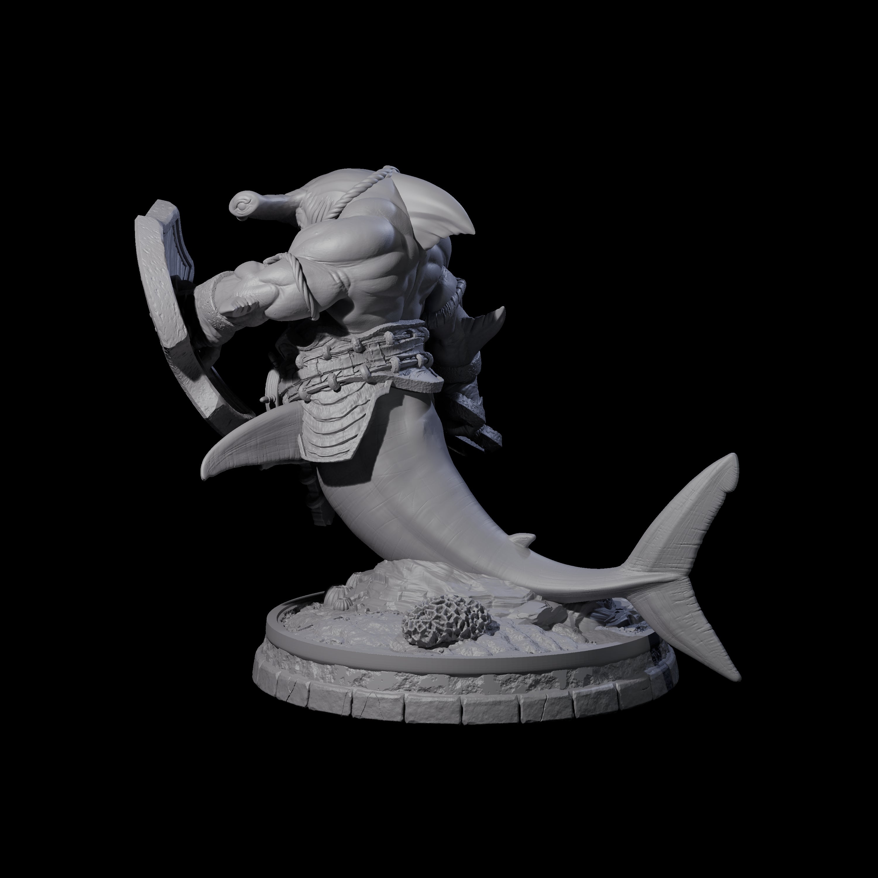 Dripping Sharkin E Miniature for Dungeons and Dragons, Pathfinder or other TTRPGs