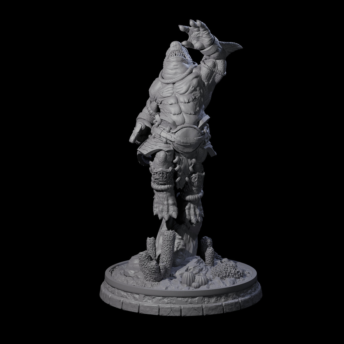 Dripping Sharkin F Miniature for Dungeons and Dragons, Pathfinder or other TTRPGs