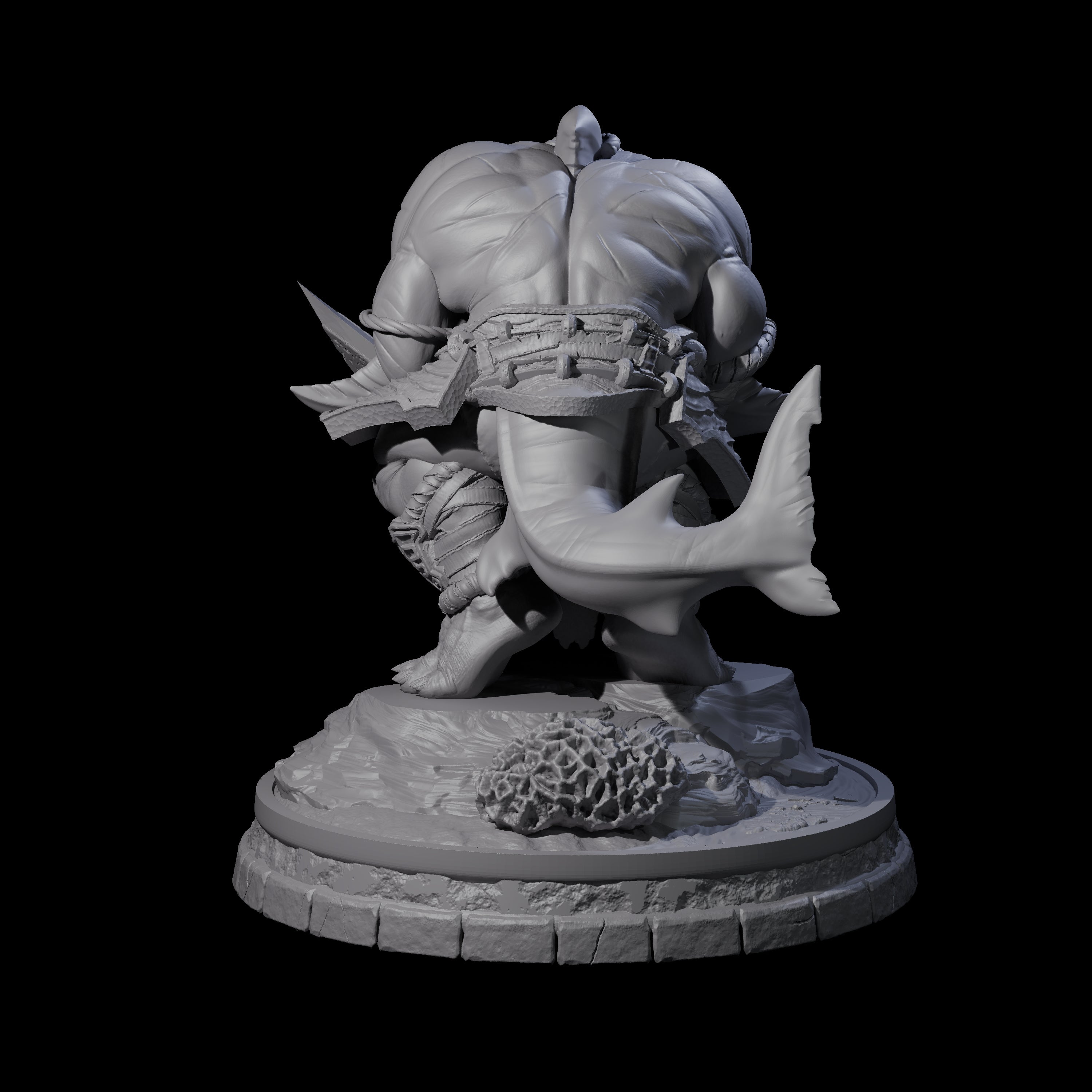 Dripping Sharkin G Miniature for Dungeons and Dragons, Pathfinder or other TTRPGs