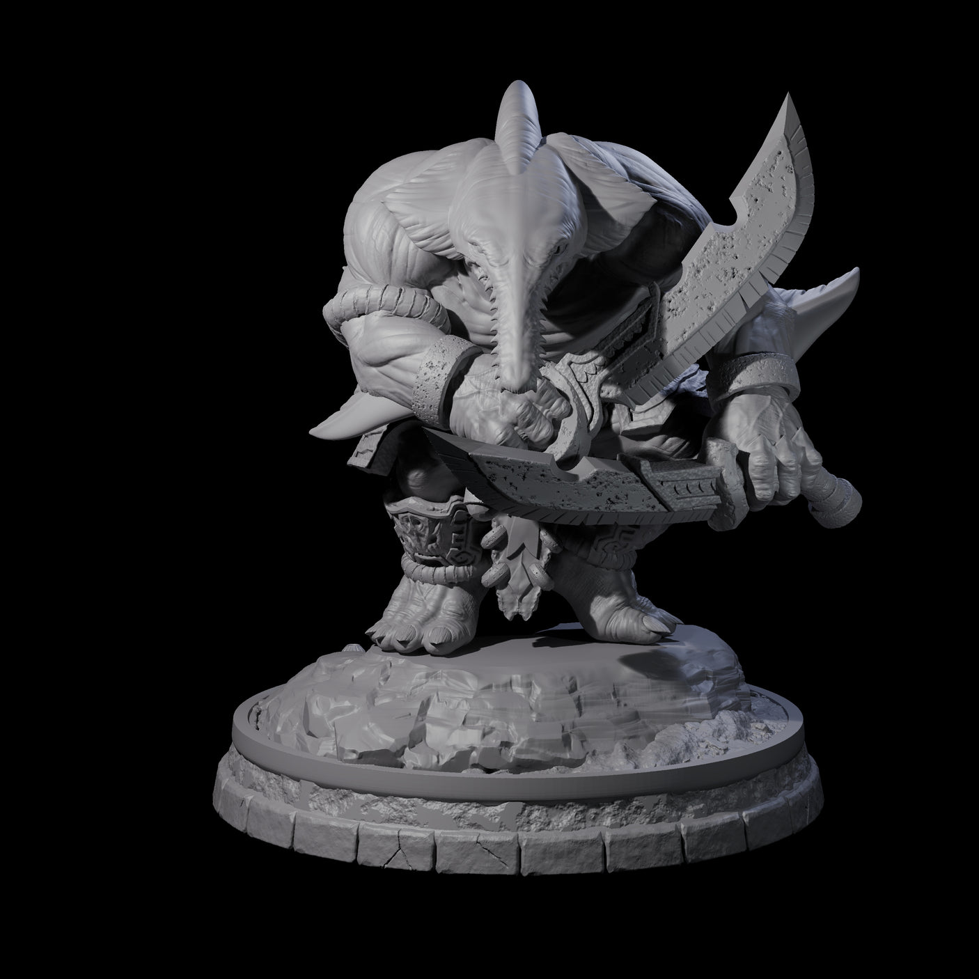Dripping Sharkin H Miniature for Dungeons and Dragons, Pathfinder or other TTRPGs