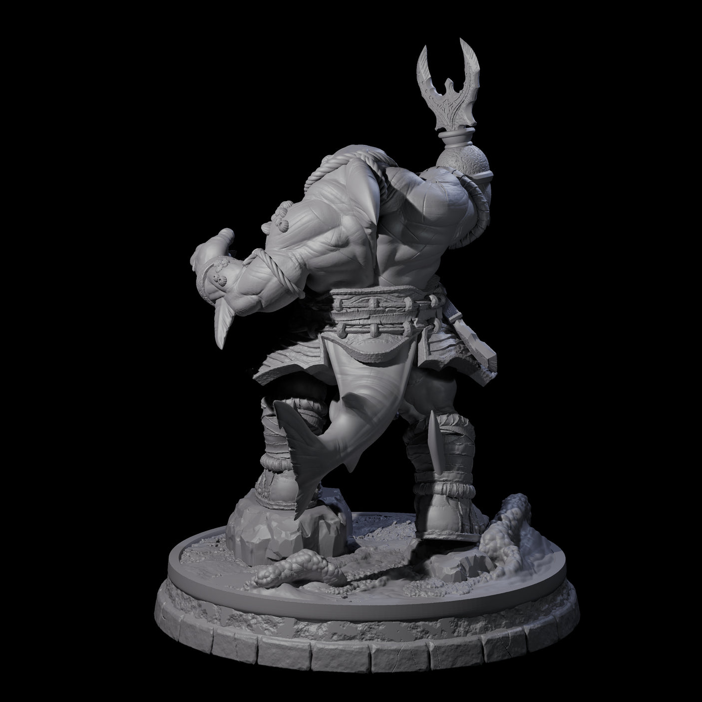 Dripping Sharkin I Miniature for Dungeons and Dragons, Pathfinder or other TTRPGs