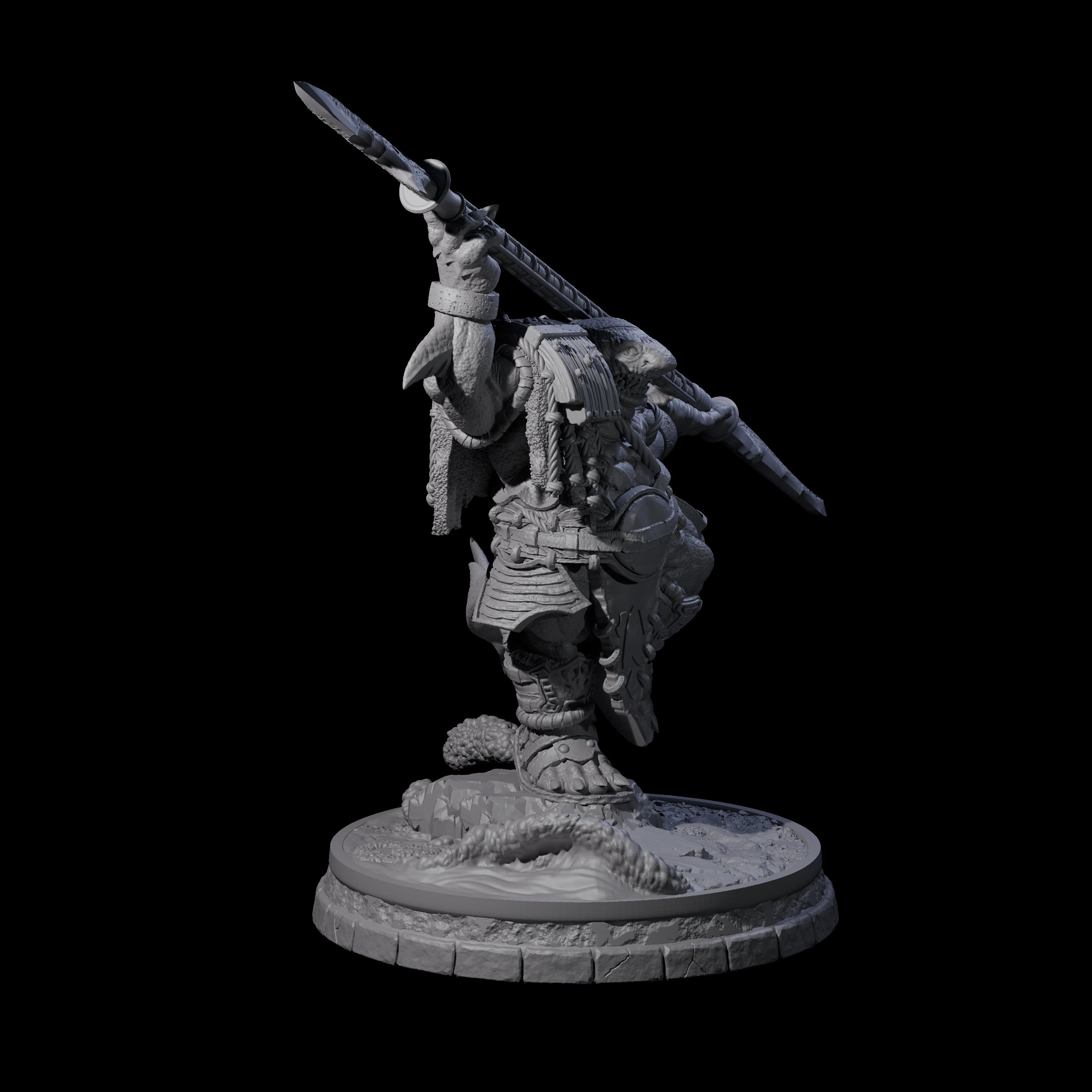 Dripping Sharkin K Miniature for Dungeons and Dragons, Pathfinder or other TTRPGs