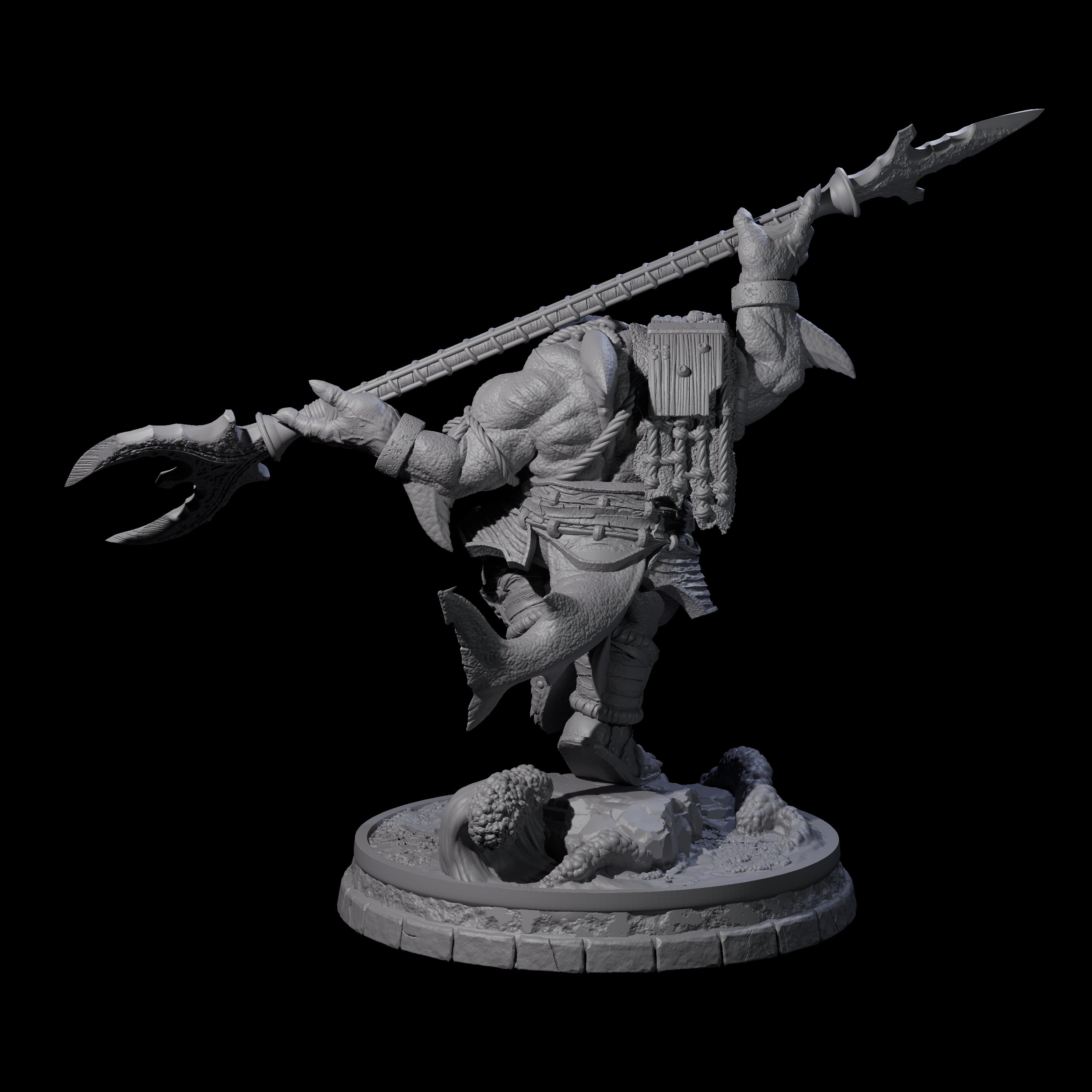 Dripping Sharkin K Miniature for Dungeons and Dragons, Pathfinder or other TTRPGs