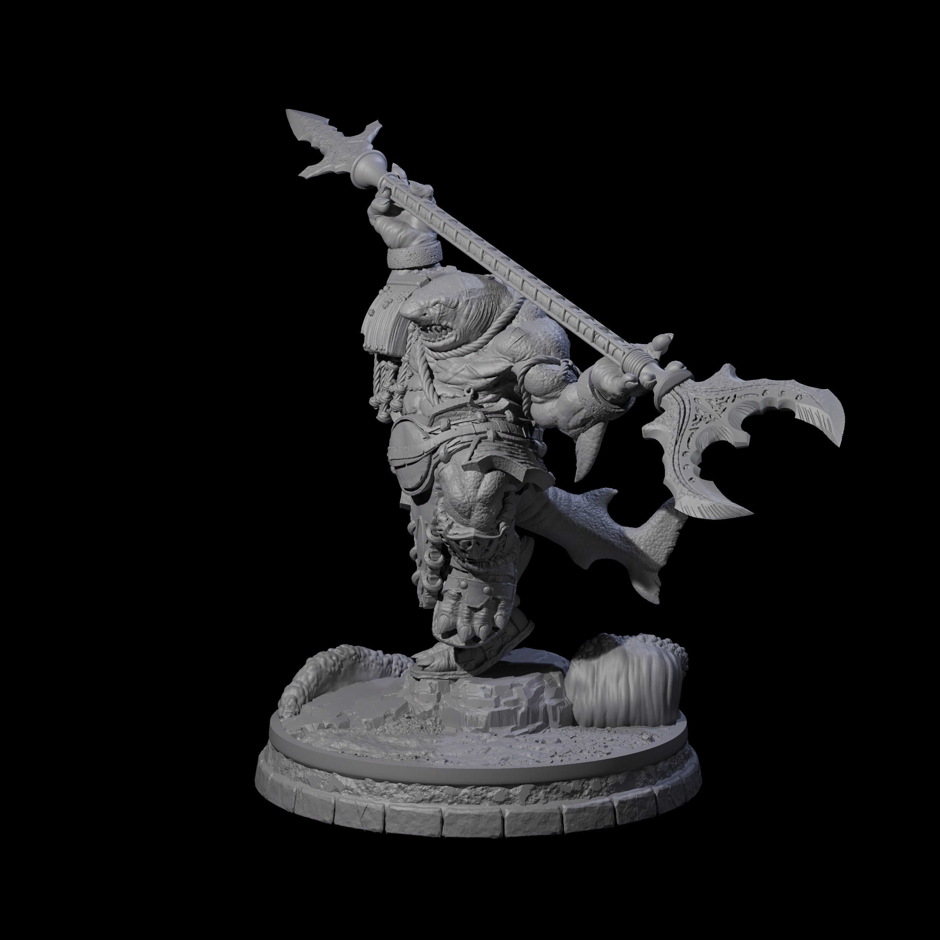 Dripping Sharkin K Miniature for Dungeons and Dragons, Pathfinder or other TTRPGs