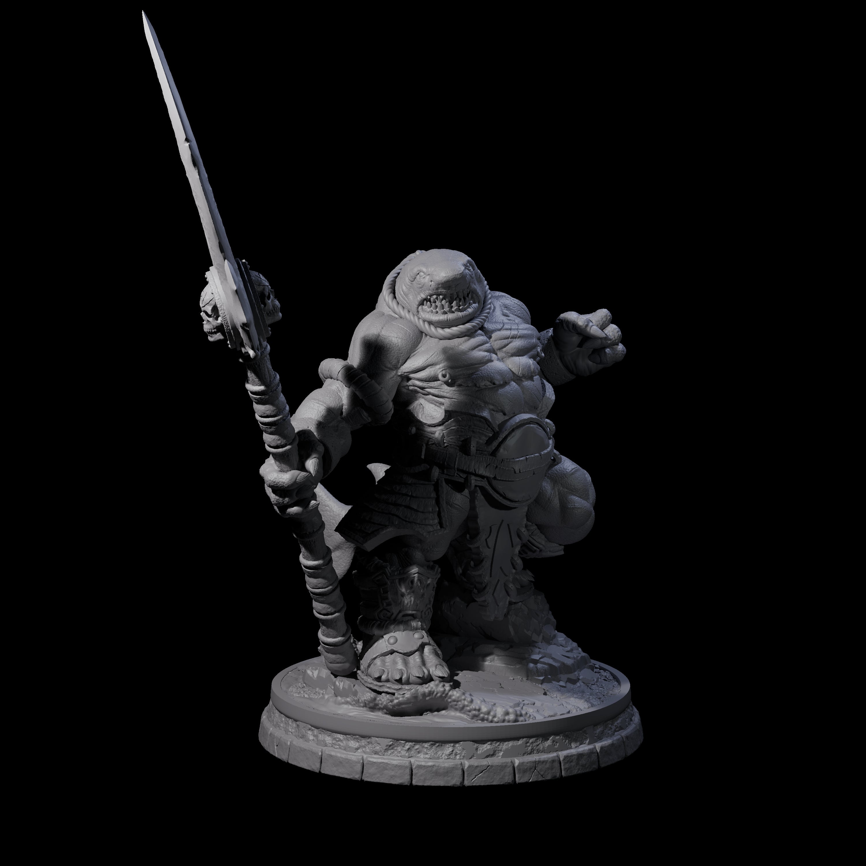 Dripping Sharkin L Miniature for Dungeons and Dragons, Pathfinder or other TTRPGs