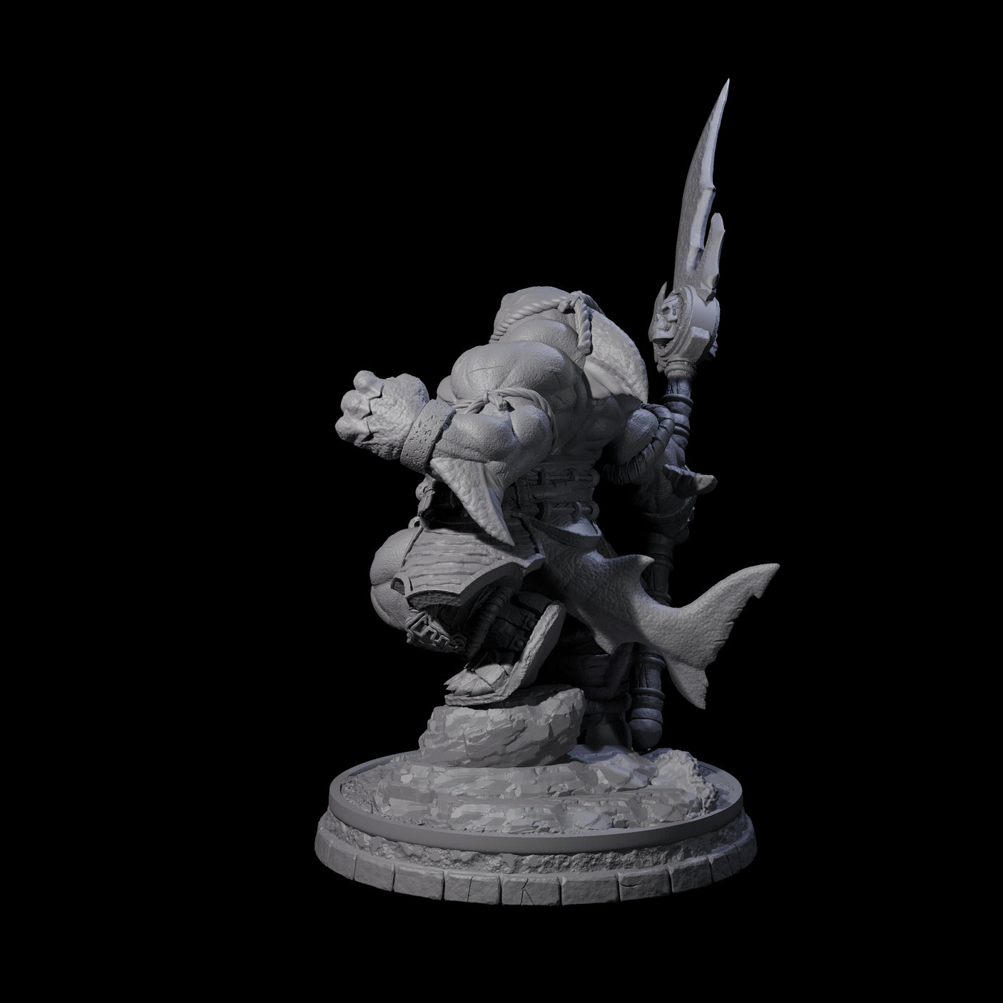 Dripping Sharkin L Miniature for Dungeons and Dragons, Pathfinder or other TTRPGs