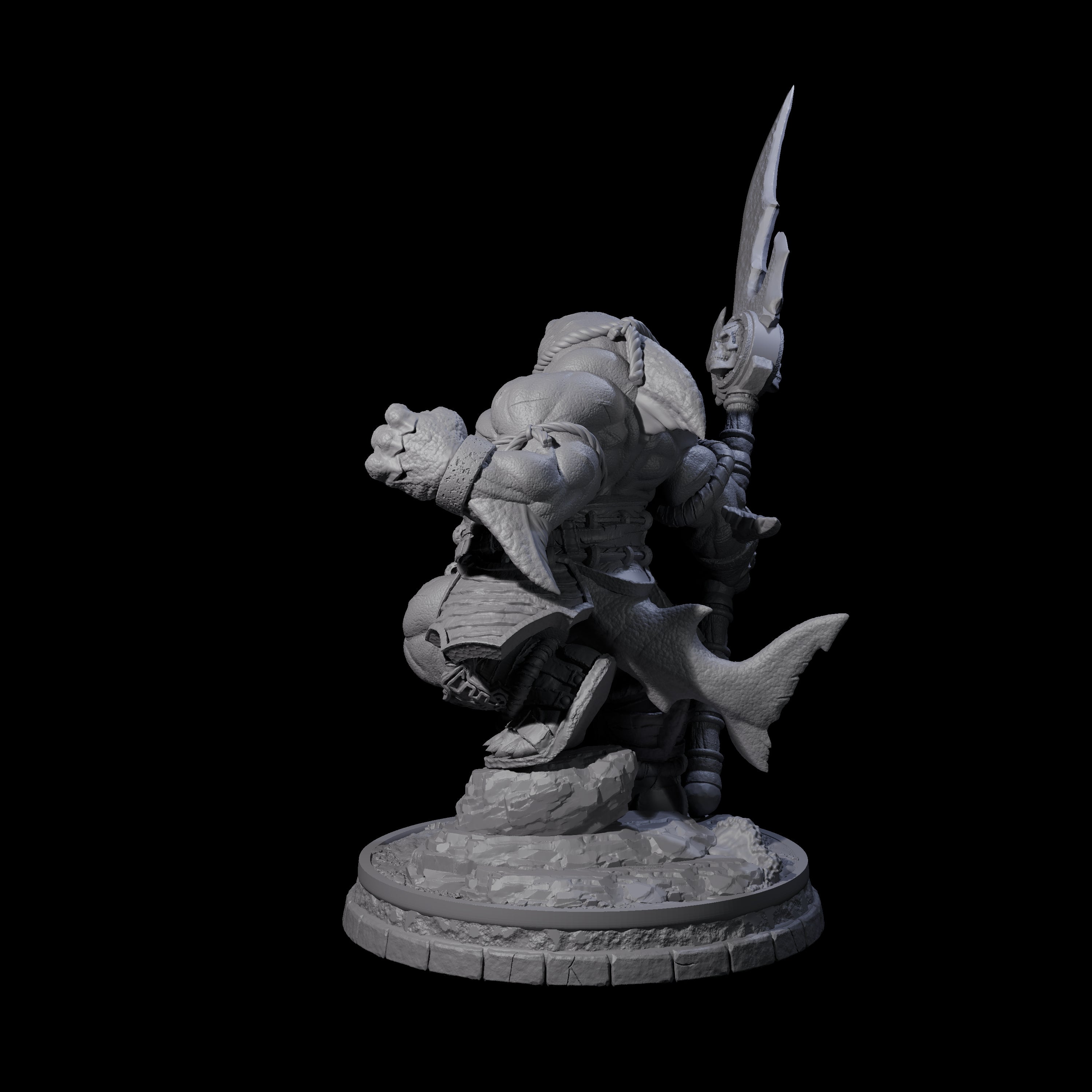 Dripping Sharkin L Miniature for Dungeons and Dragons, Pathfinder or other TTRPGs