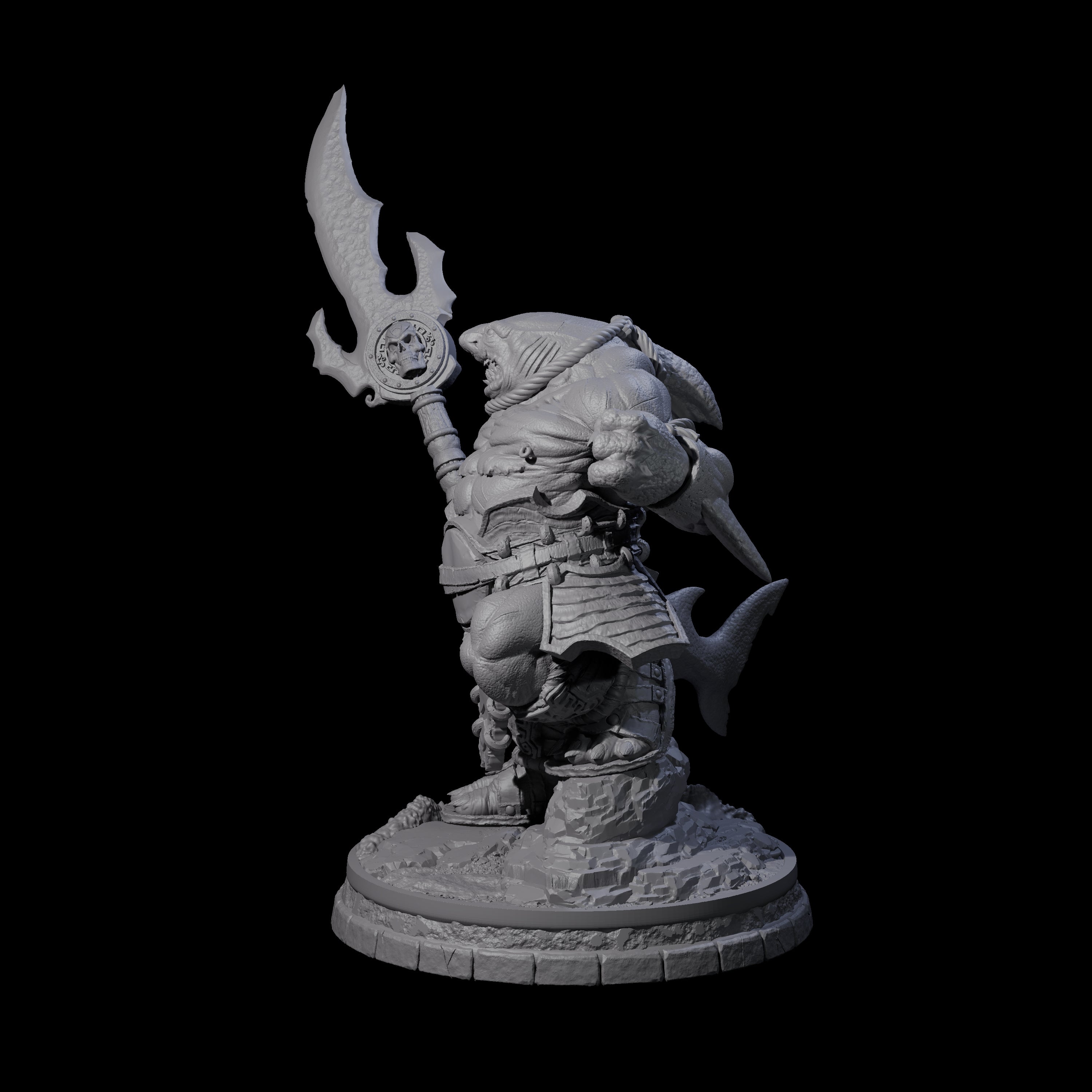 Dripping Sharkin L Miniature for Dungeons and Dragons, Pathfinder or other TTRPGs