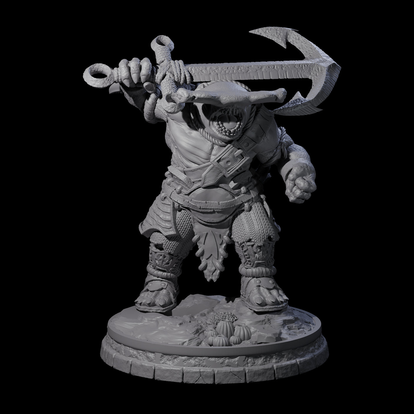 Dripping Sharkin N Miniature for Dungeons and Dragons, Pathfinder or other TTRPGs