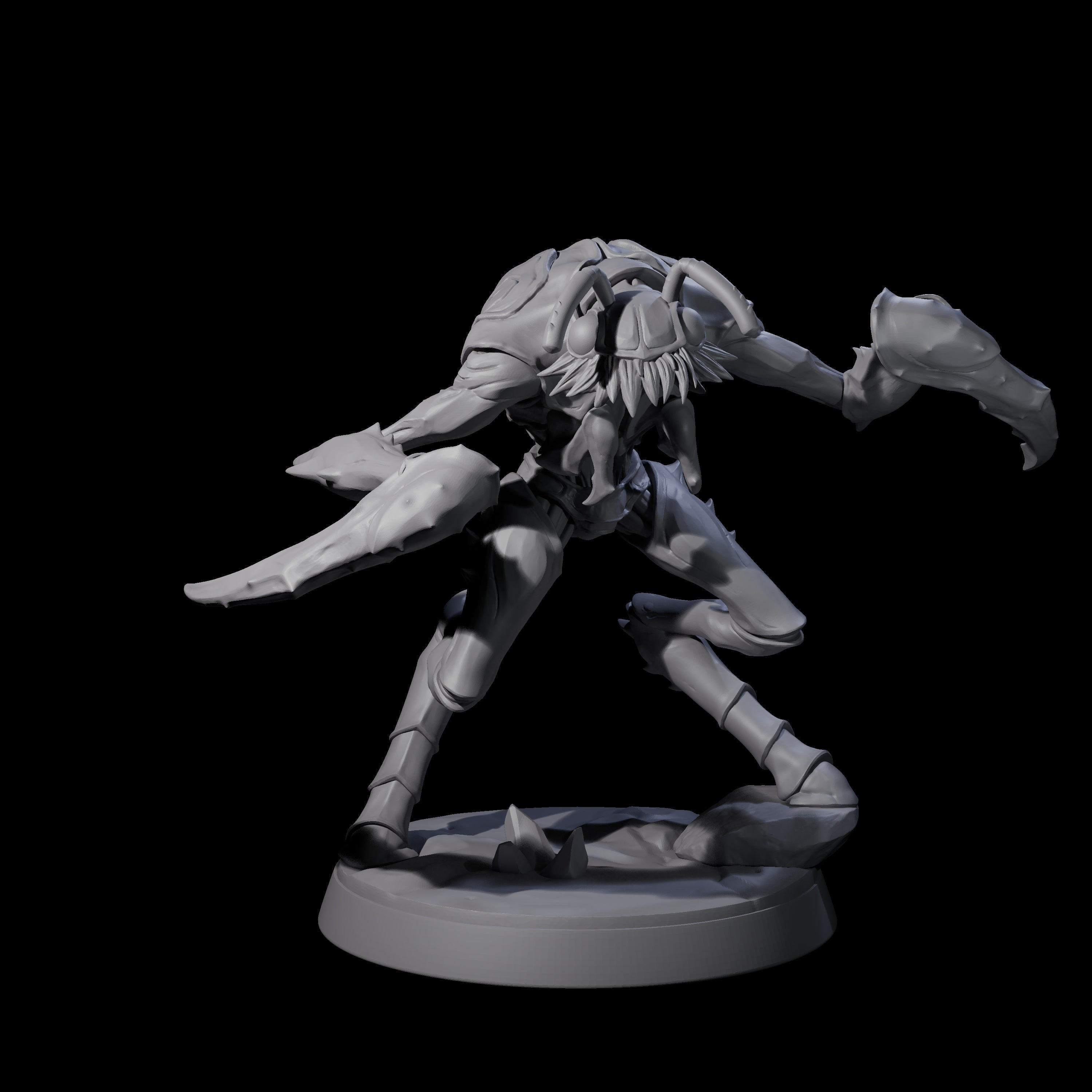 Droning Thri-kreen Thrall B Miniature for Dungeons and Dragons, Pathfinder or other TTRPGs