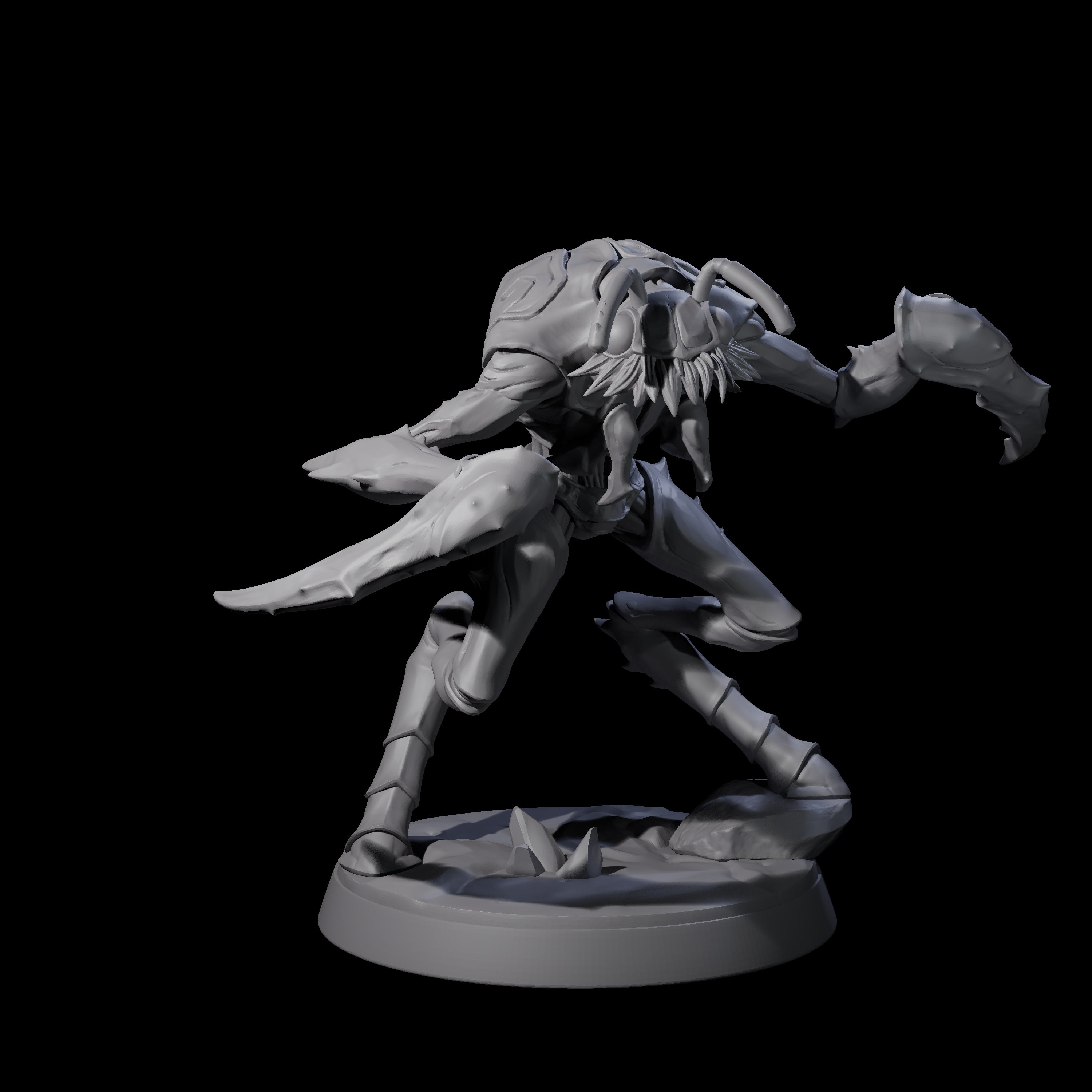 Droning Thri-kreen Thrall B Miniature for Dungeons and Dragons, Pathfinder or other TTRPGs