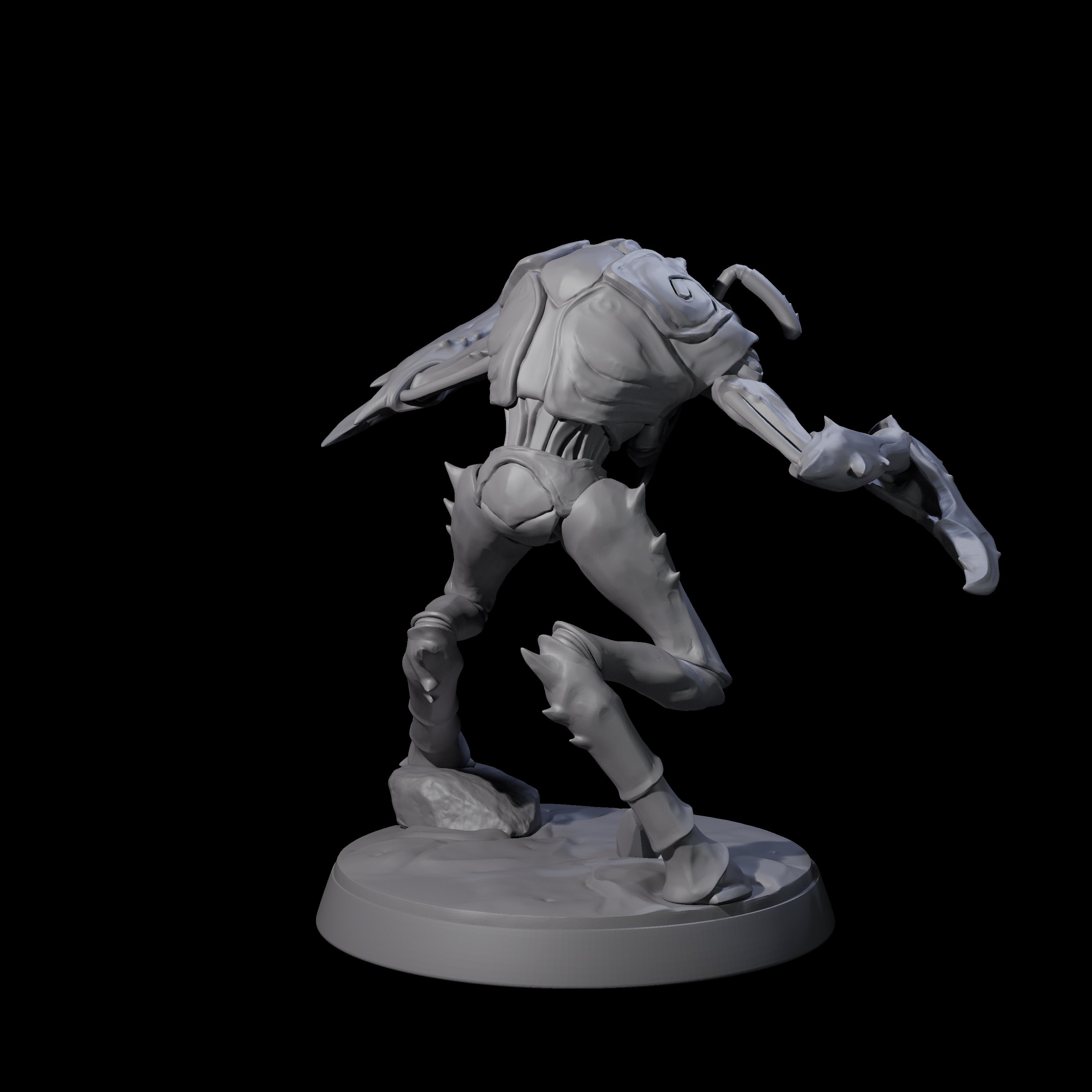 Droning Thri-kreen Thrall B Miniature for Dungeons and Dragons, Pathfinder or other TTRPGs