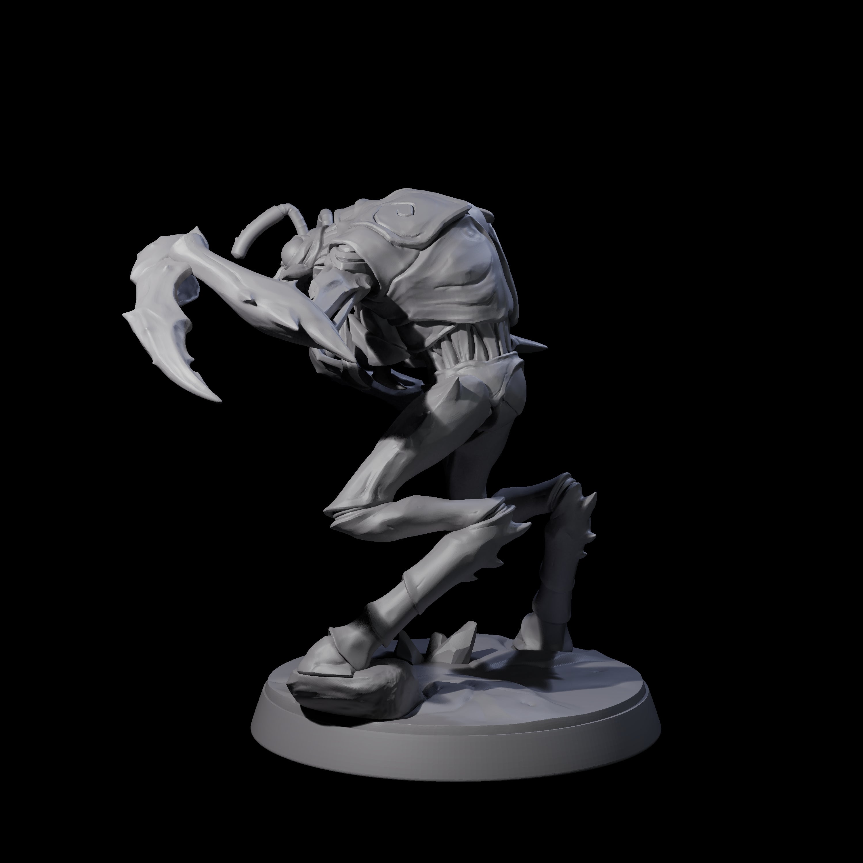 Droning Thri-kreen Thrall B Miniature for Dungeons and Dragons, Pathfinder or other TTRPGs