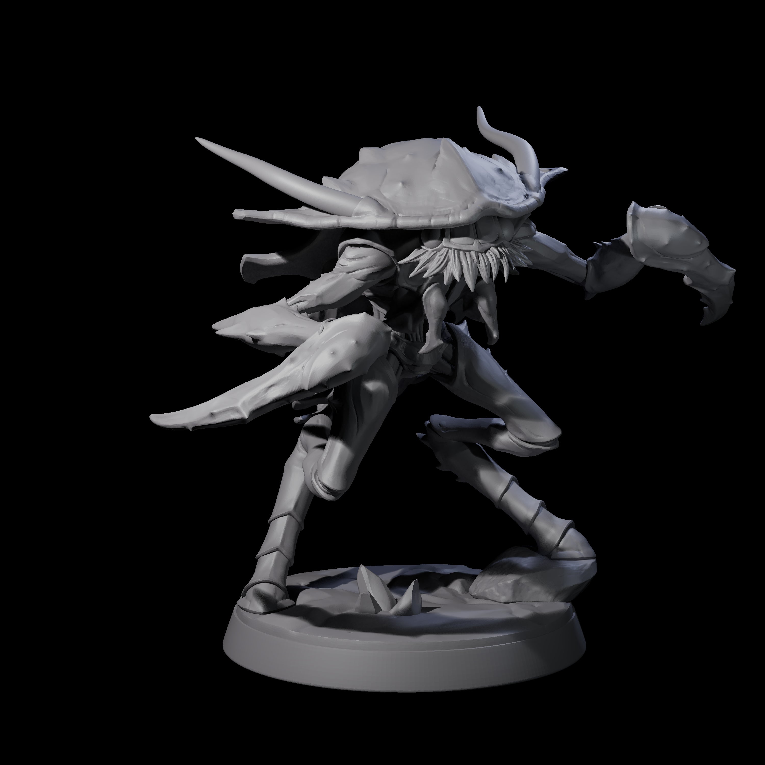 Droning Thri-kreen Thrall B Miniature for Dungeons and Dragons, Pathfinder or other TTRPGs