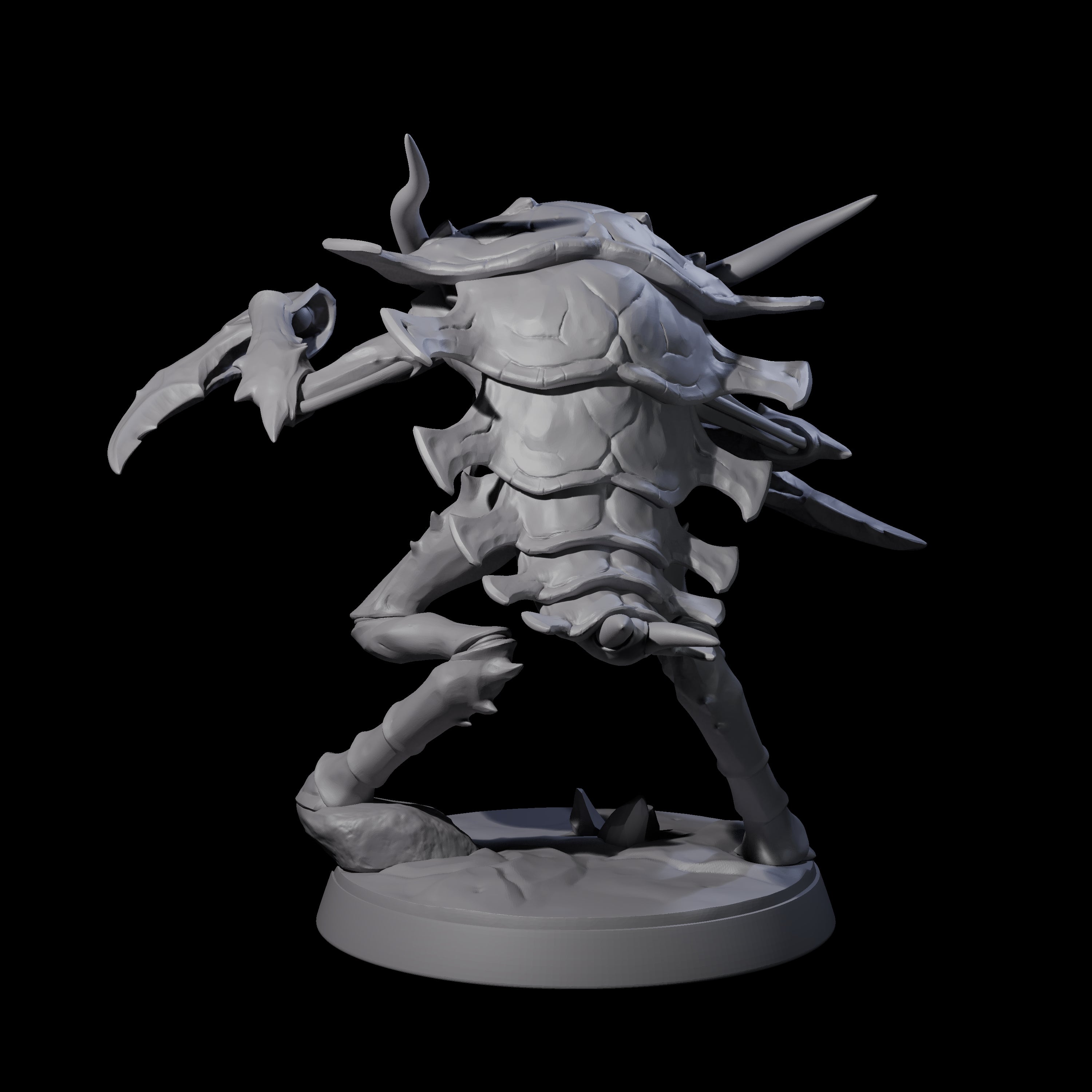 Droning Thri-kreen Thrall B Miniature for Dungeons and Dragons, Pathfinder or other TTRPGs